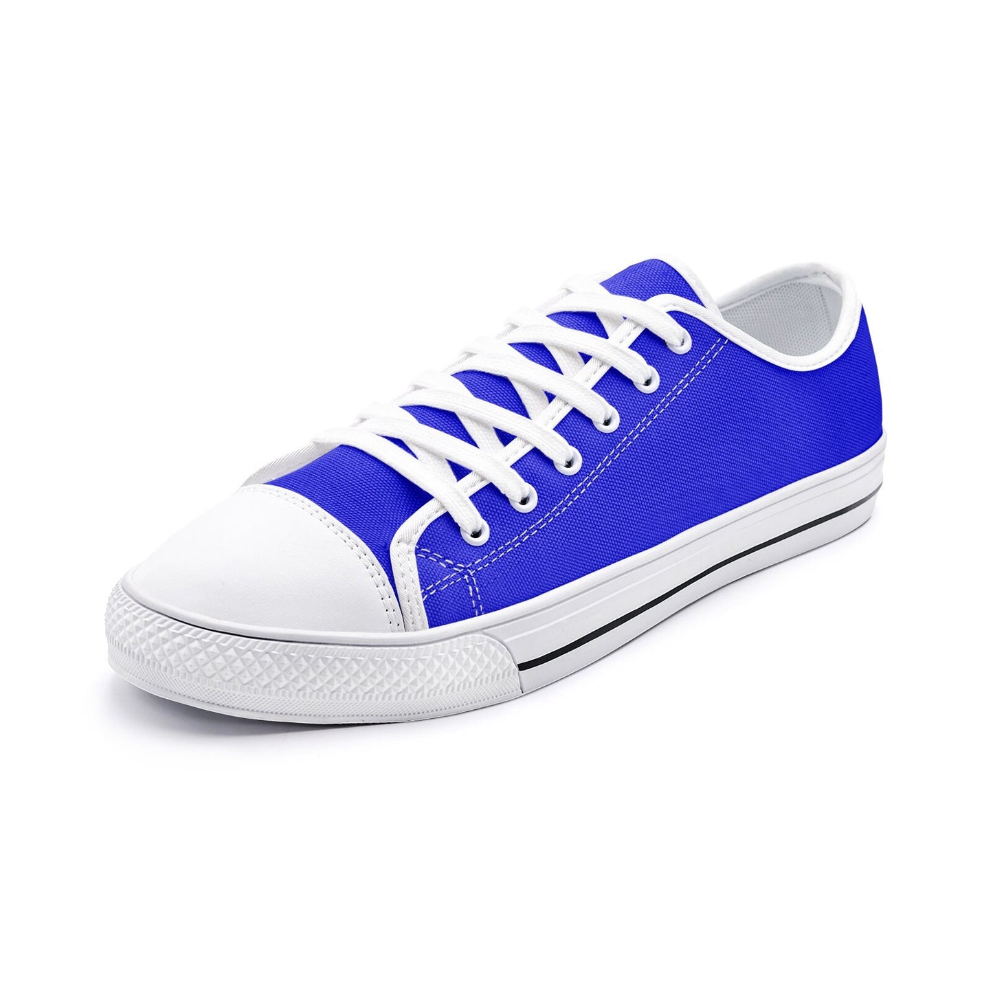 Blue Sneakers Unisex Low Top Canvas Shoes