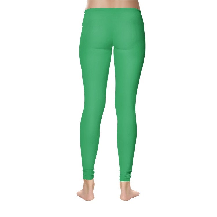 Women's Temp Control Cotton Green Leggings