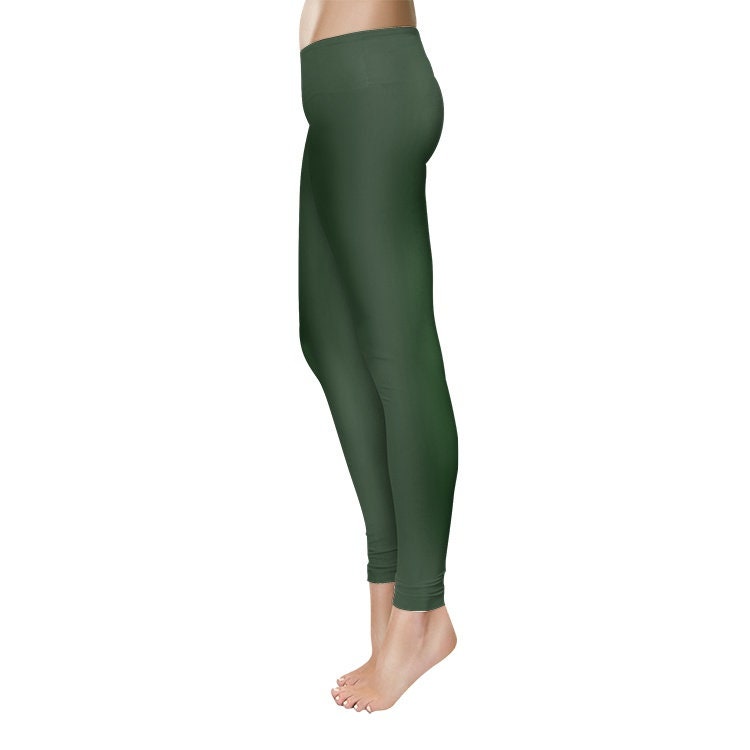 Women's Temp Control Cotton Green Leggings