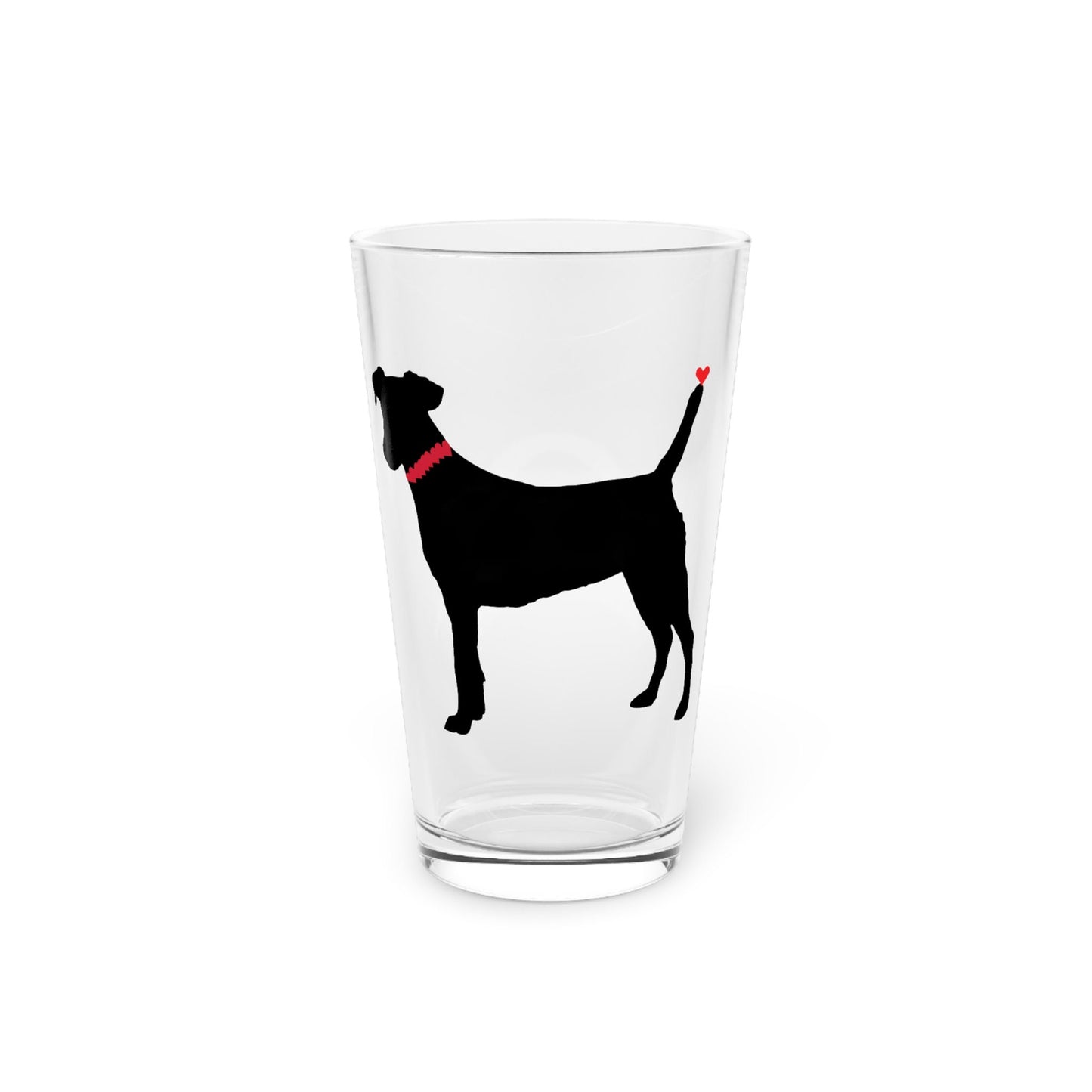 Black Dog Pint Glass, 16oz