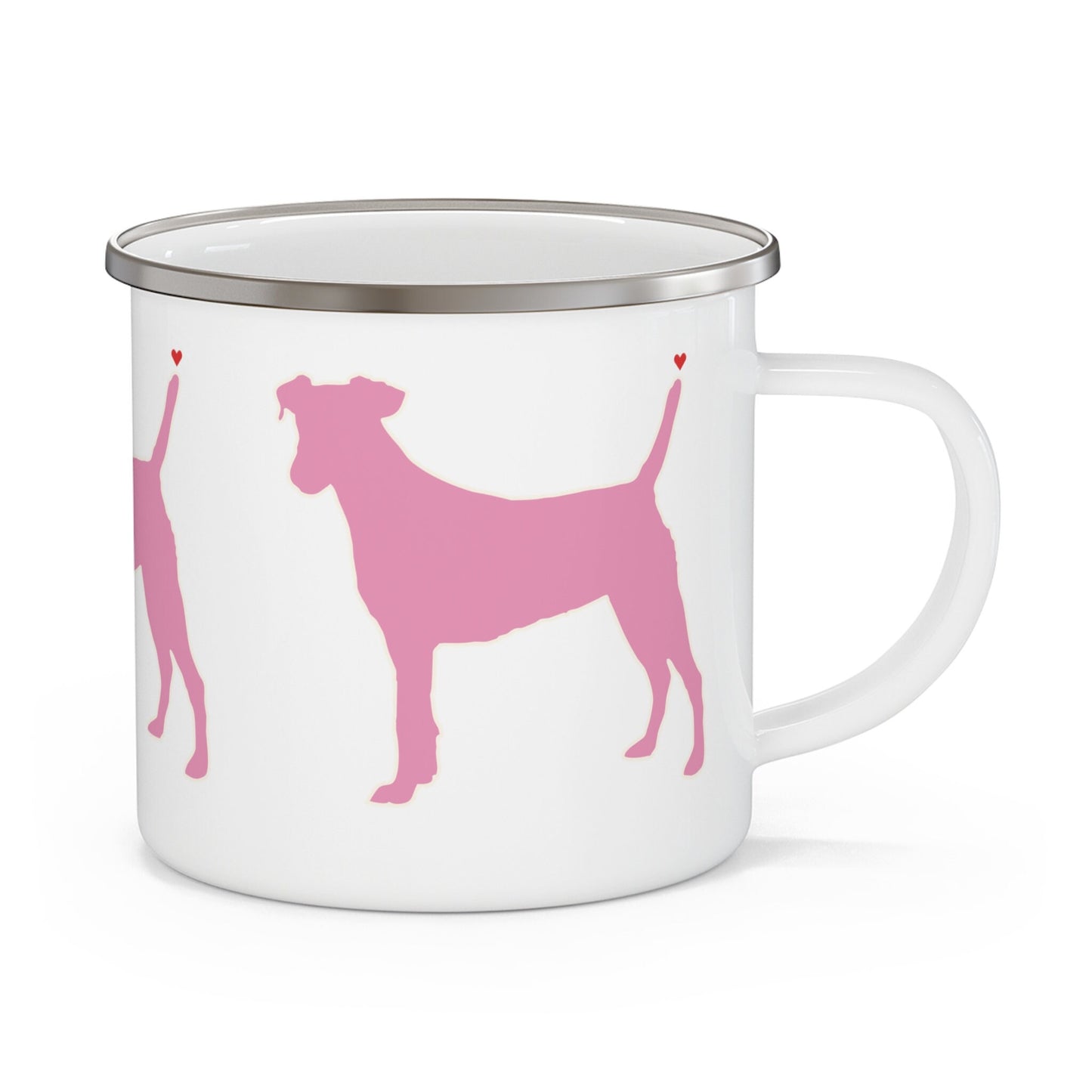 Dog Lovers Enamel Camping Mug