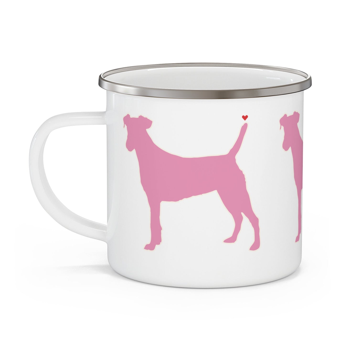 Dog Lovers Enamel Camping Mug