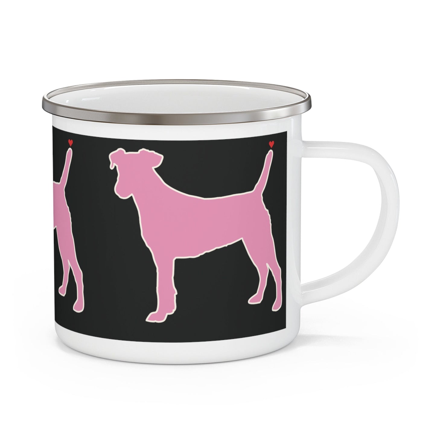 Dog Lovers Enamel Camping Mug