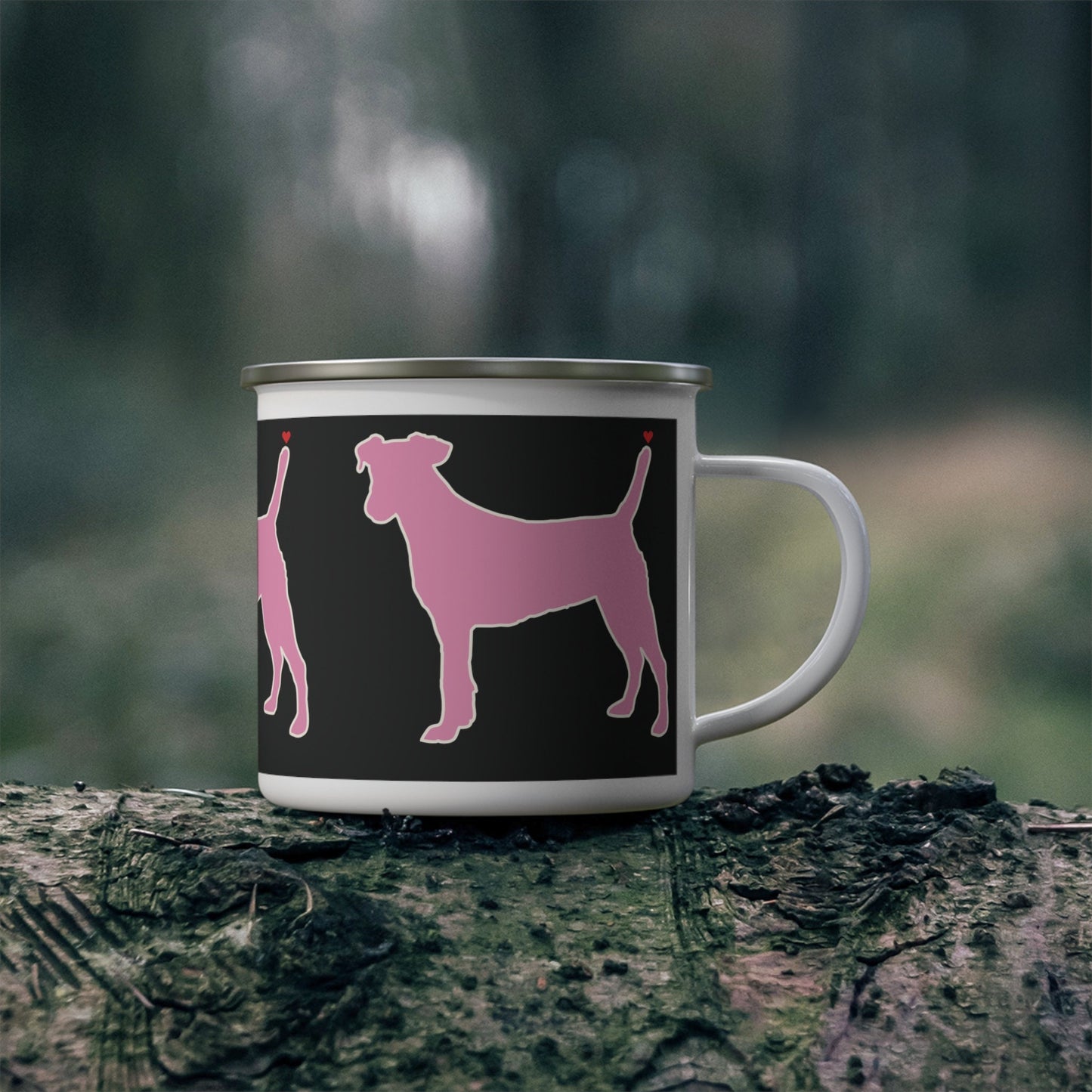 Dog Lovers Enamel Camping Mug