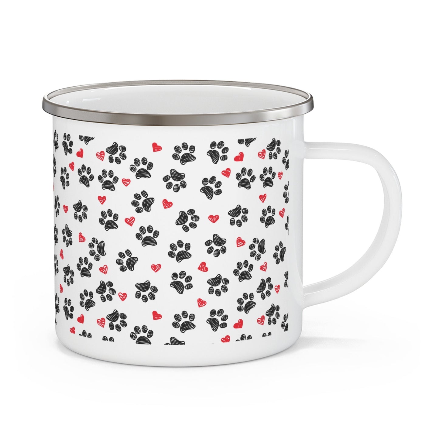 Dog Lovers Enamel Camping Mug