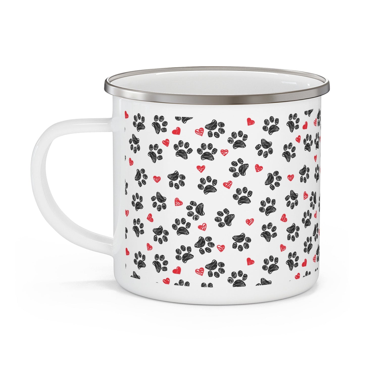 Dog Lovers Enamel Camping Mug