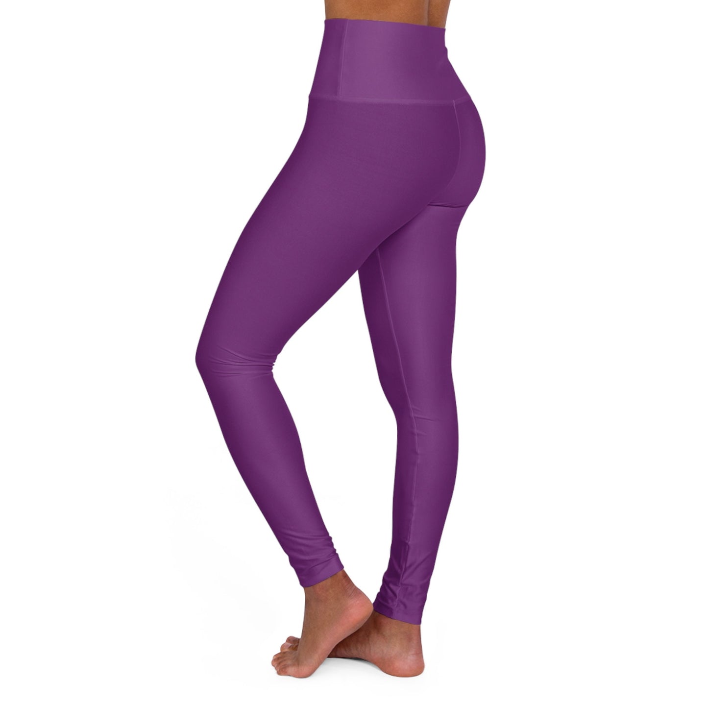 High Waisted Purple Yoga Leggings Skinny Fit