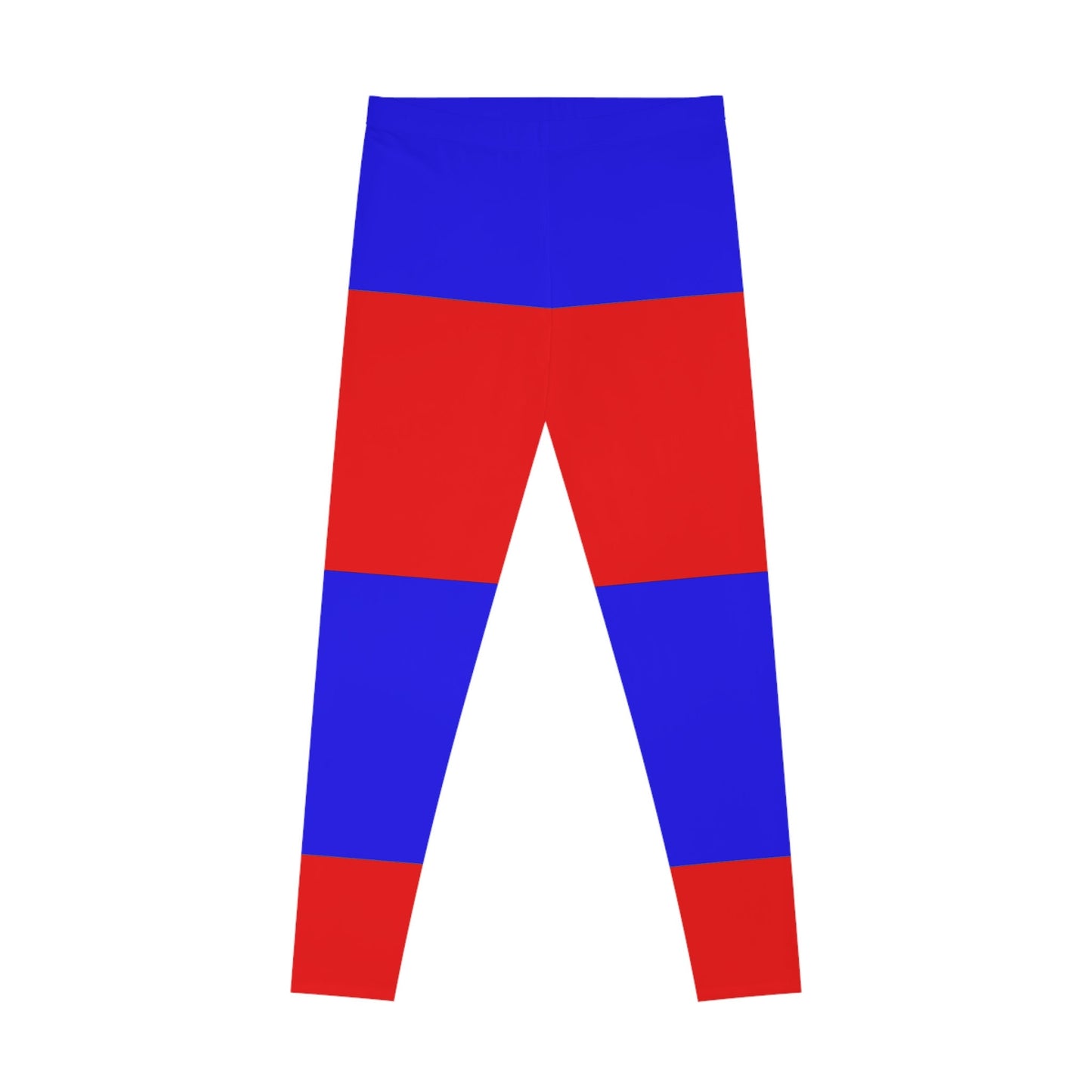 Blue and Red Leggings Stretchy Leggings