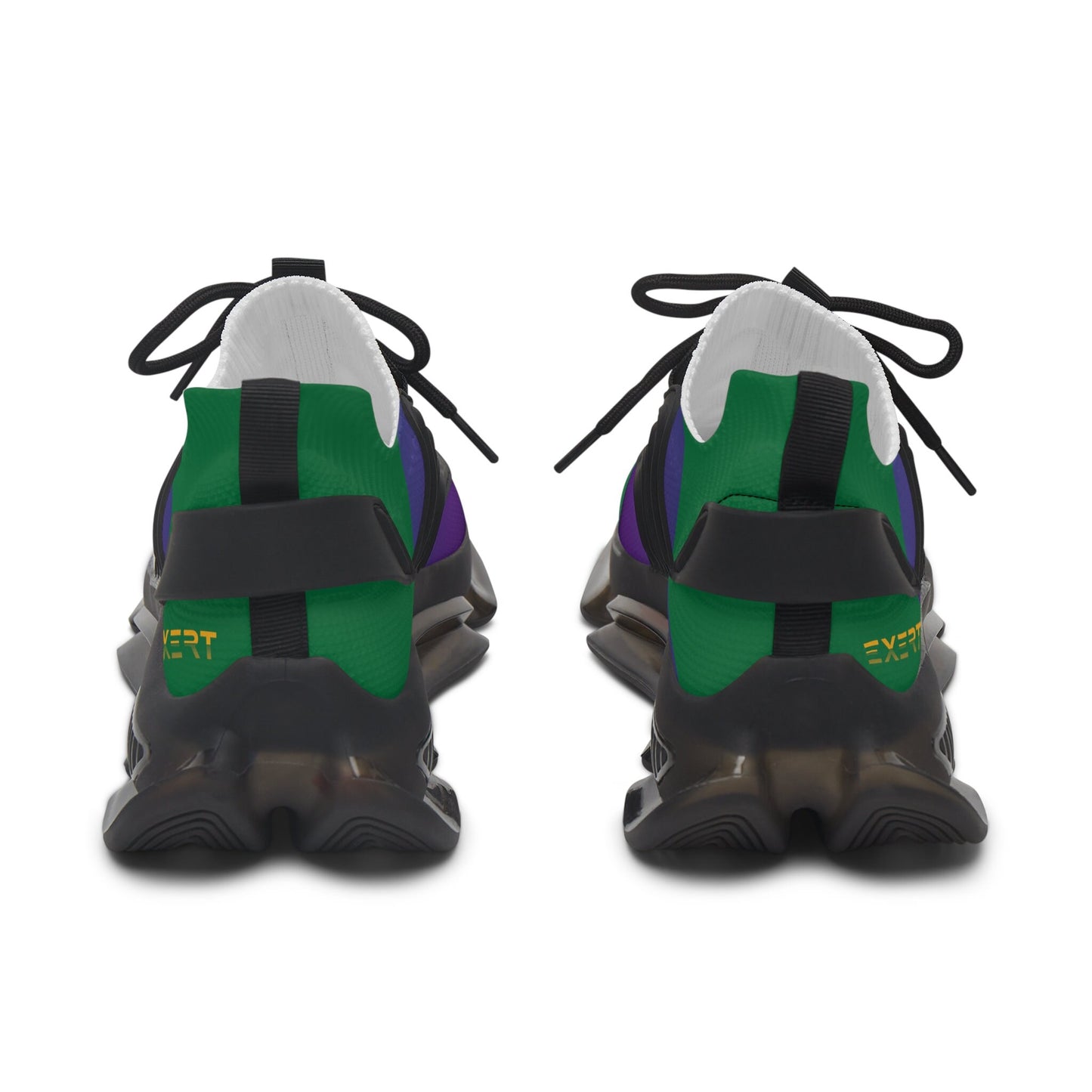 Women's Purple and Green Mesh Sneakers