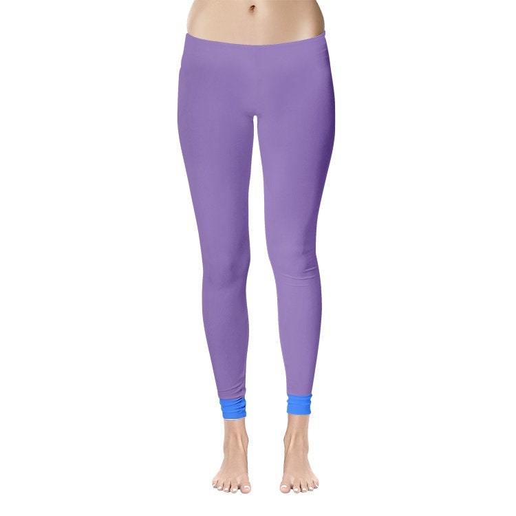 Purple Yoga Leggings Women's Temp Control Cotton Leggings