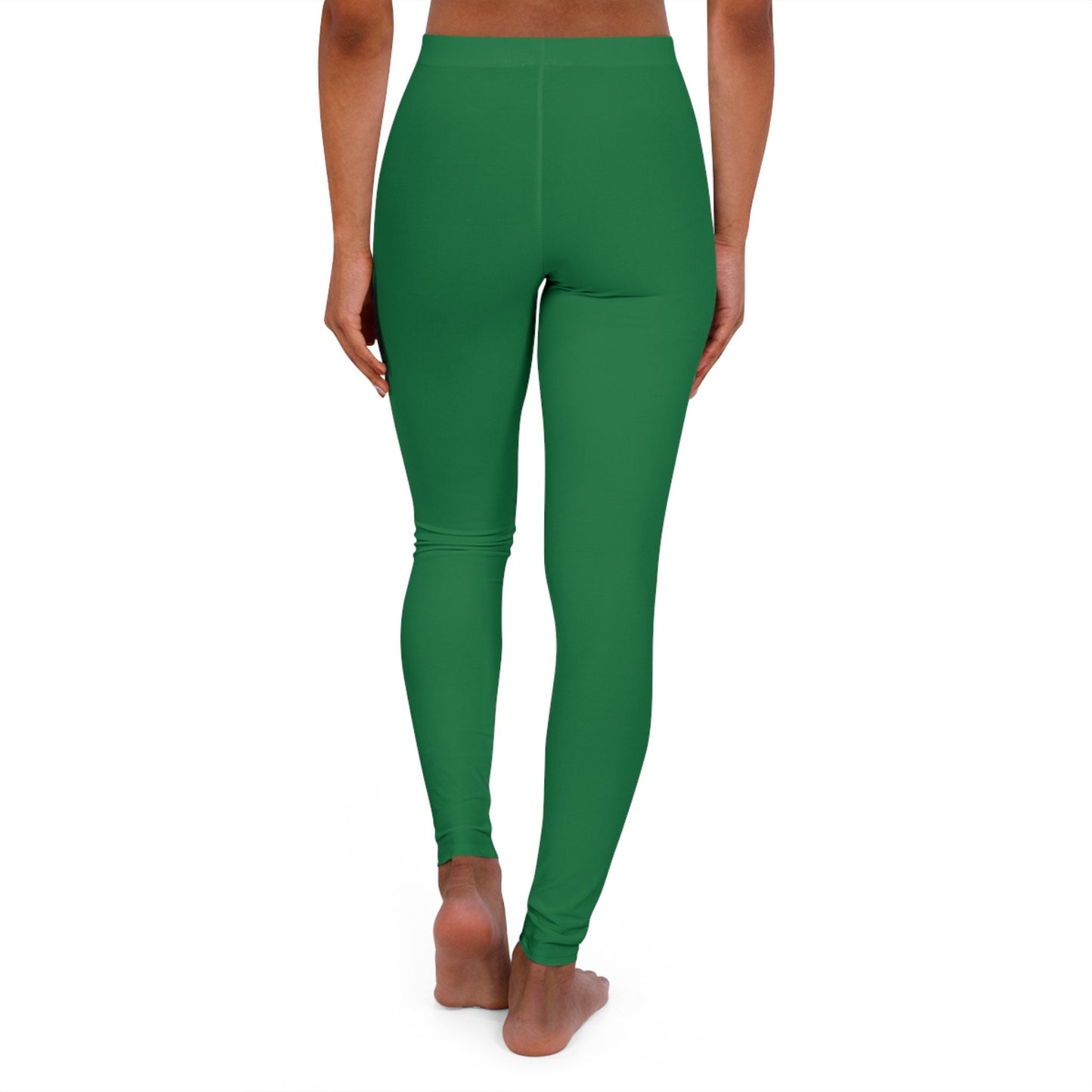 Women's Spandex Green Leggings Skinny Fit