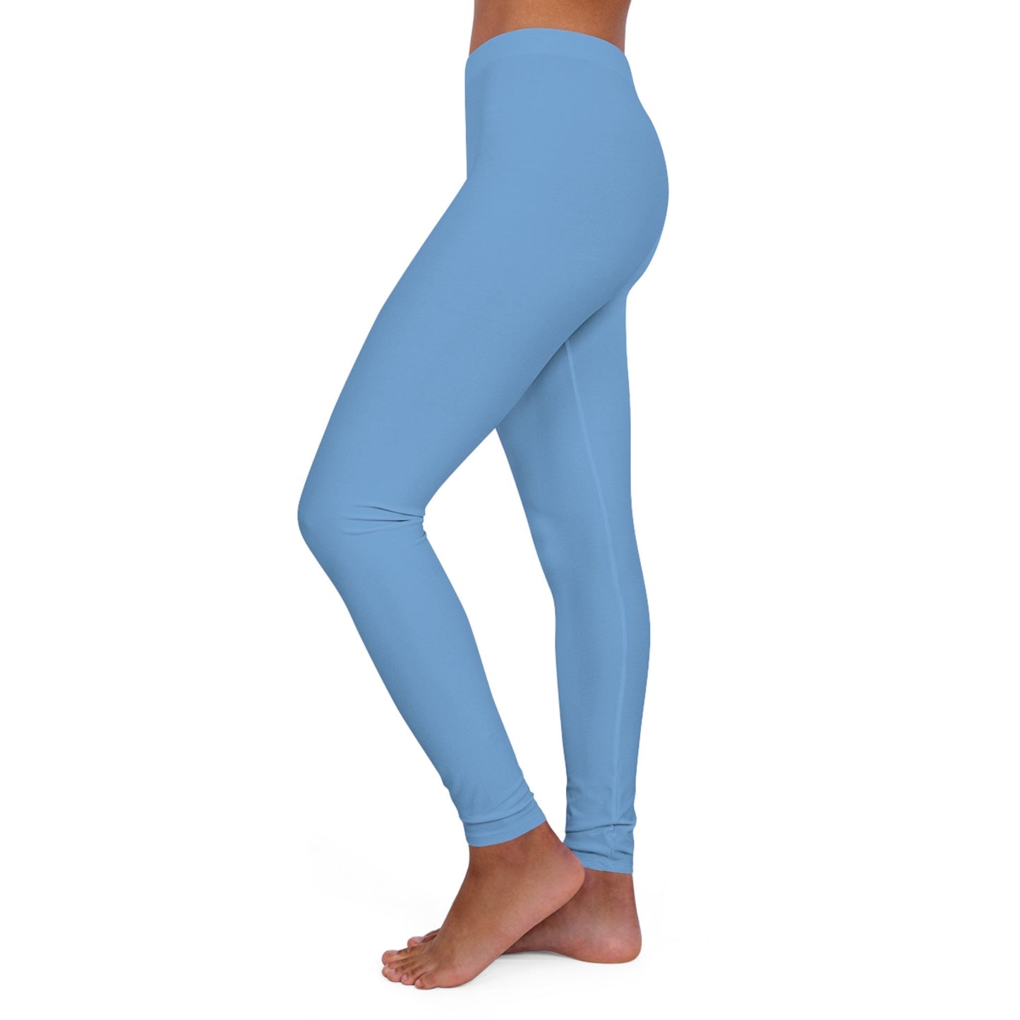 Women's Spandex Blue Leggings Skinny Fit