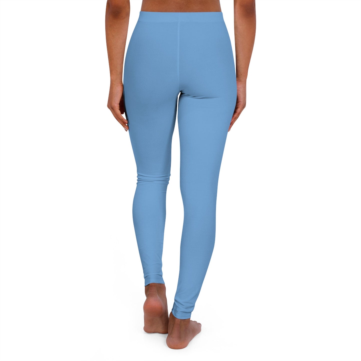 Women's Spandex Blue Leggings Skinny Fit