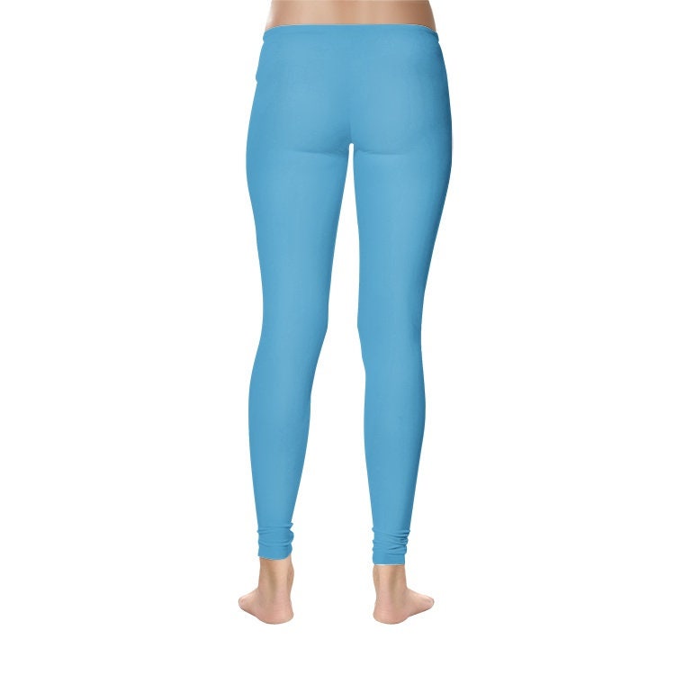 Blue Leggings Women's Temp Control Cotton Leggings