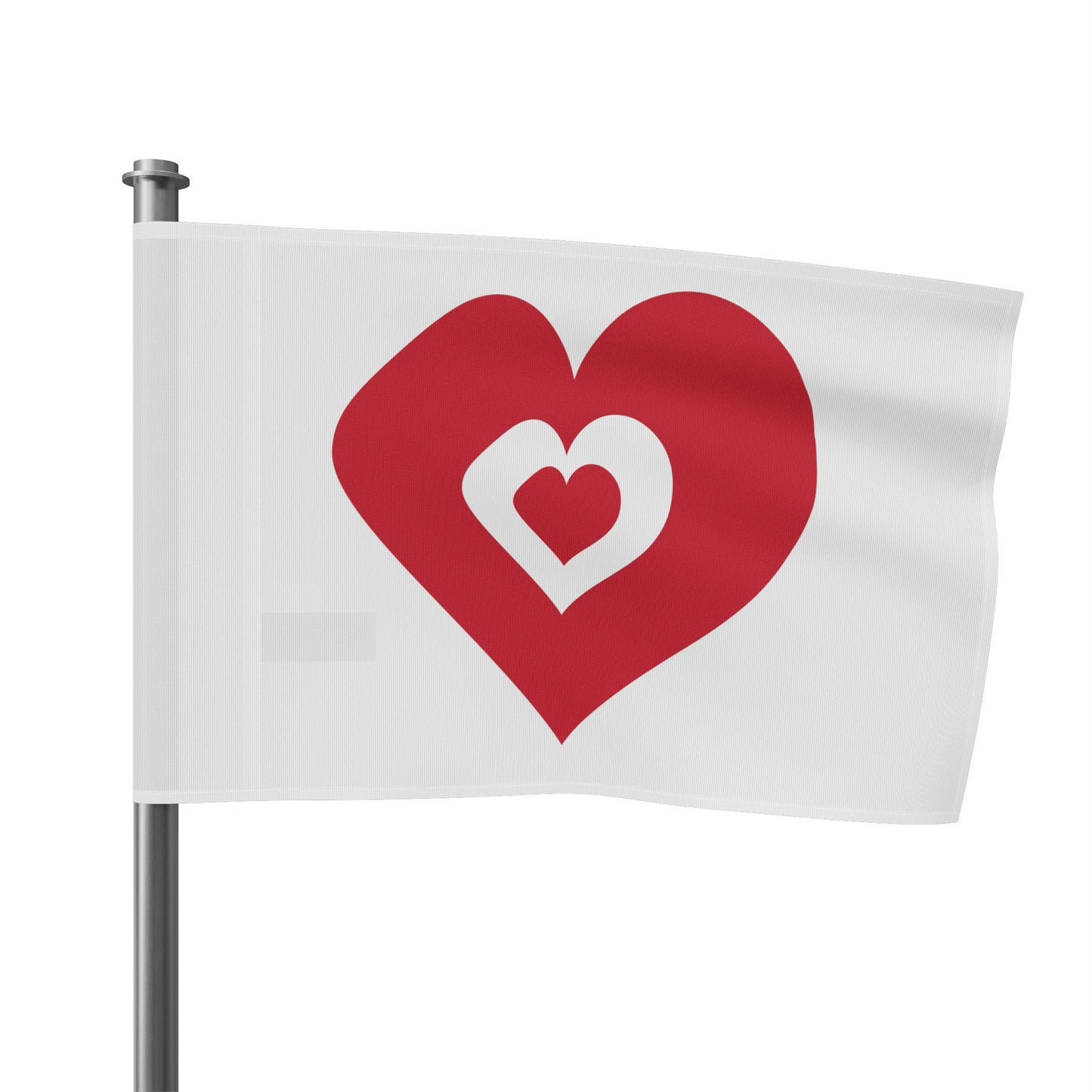 Heart Flags 1 Side design