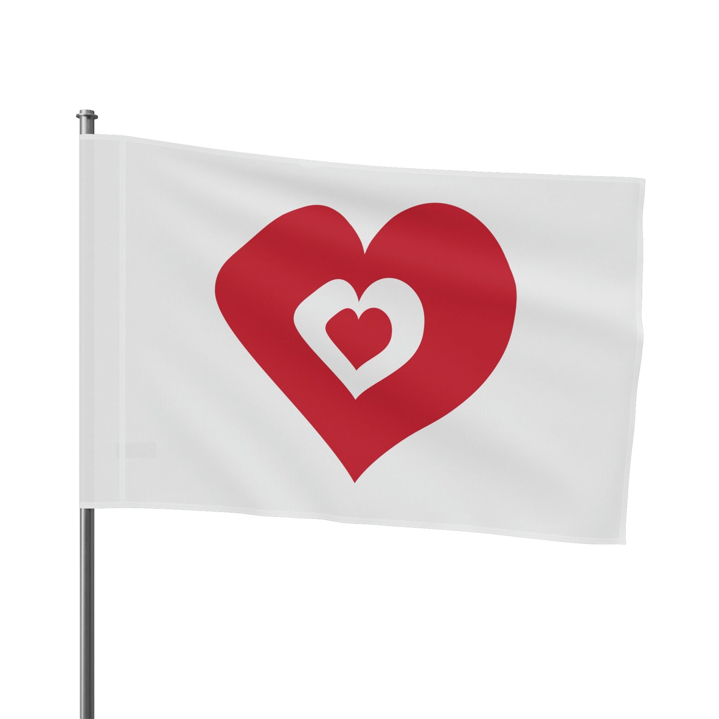 Heart Flags 1 Side design