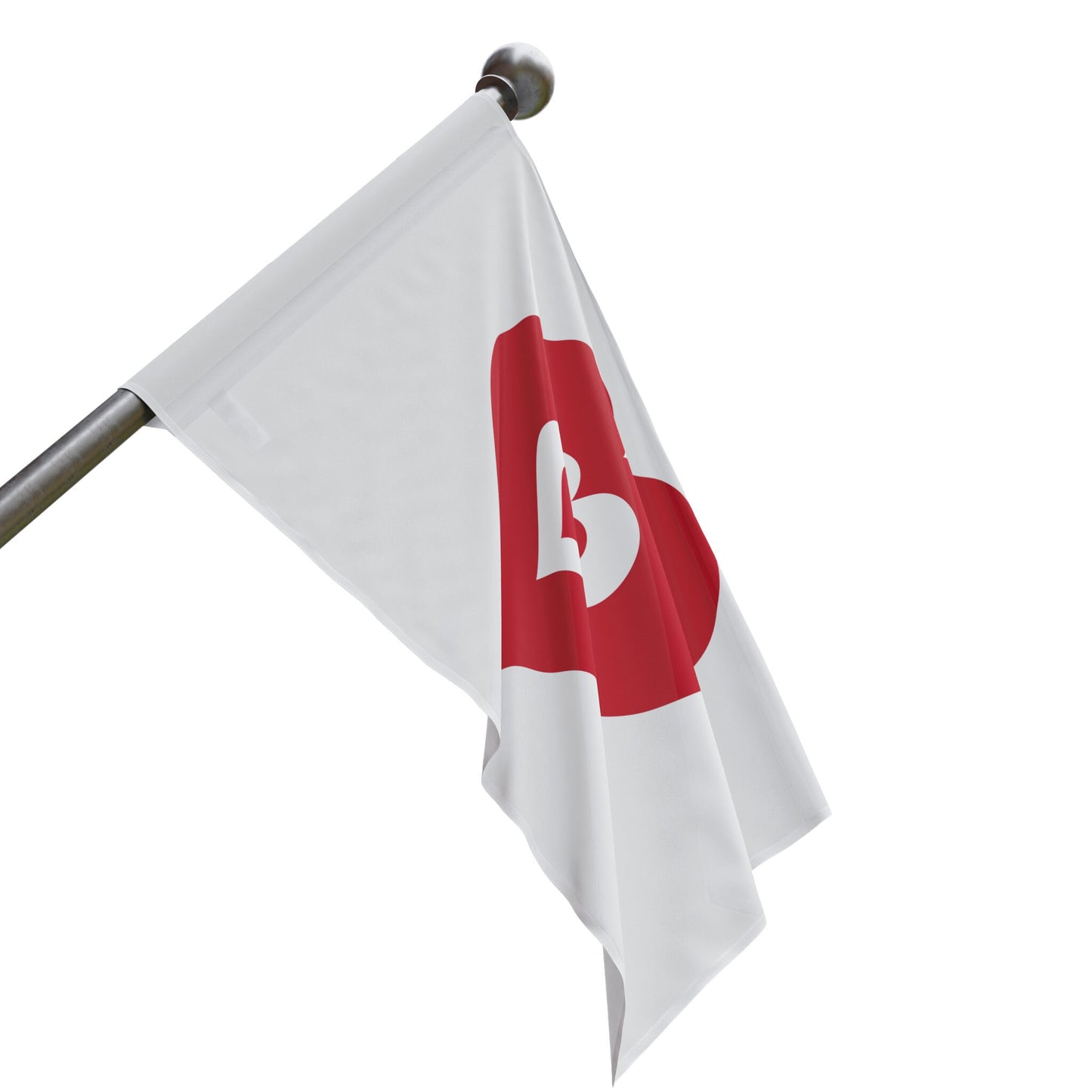 Heart Flags 1 Side design
