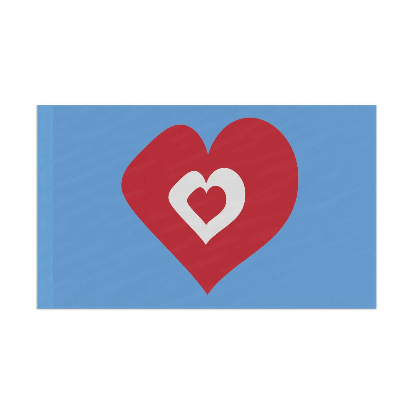 Heart Flags  1 Side Design