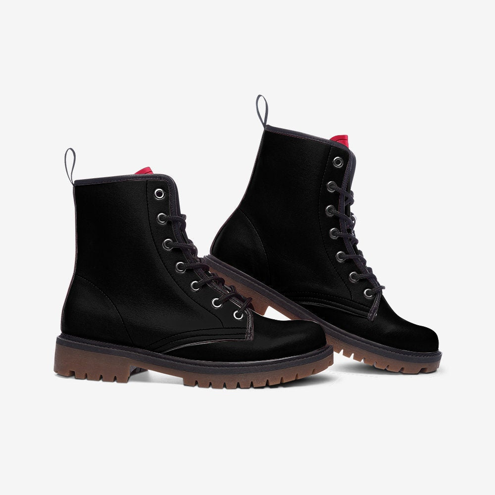 Casual Leather Lightweight black boots