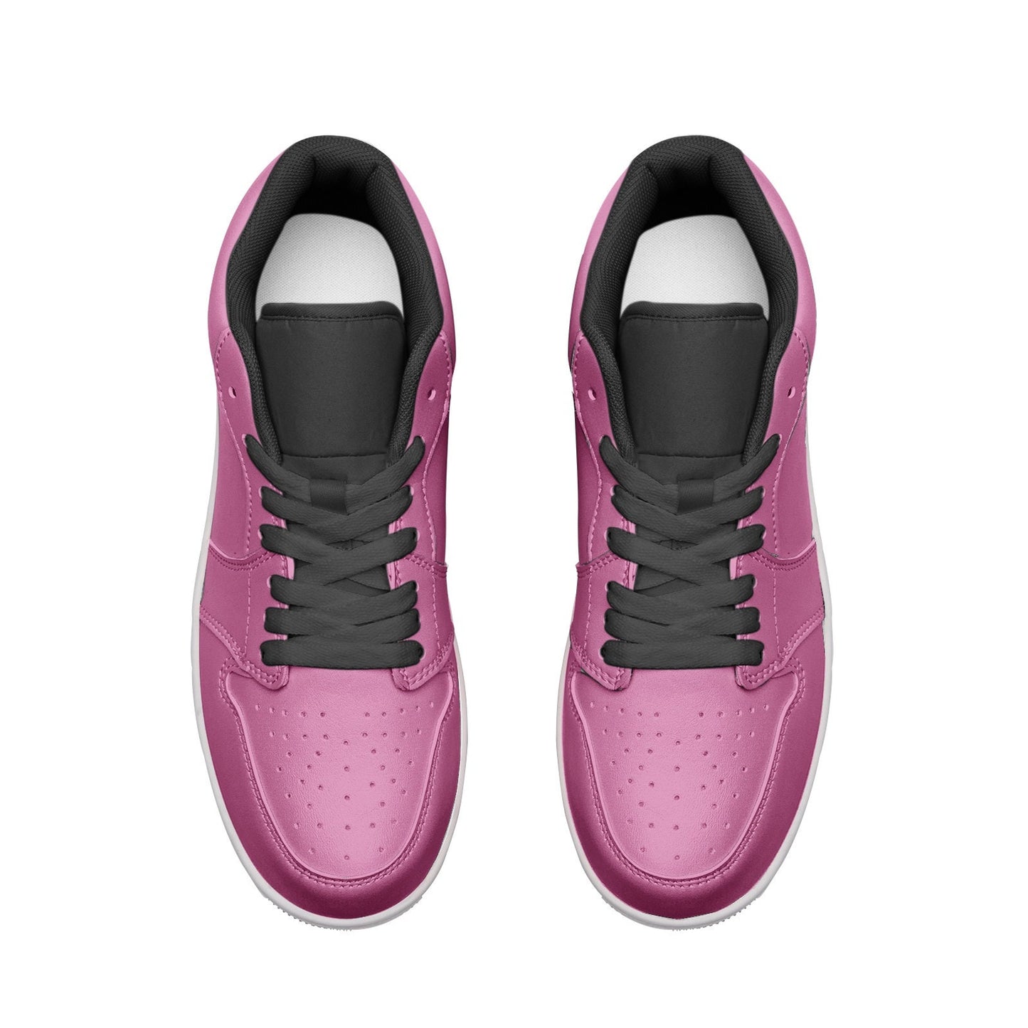Pink Sneakers Unisex Low Top Leather Sneakers