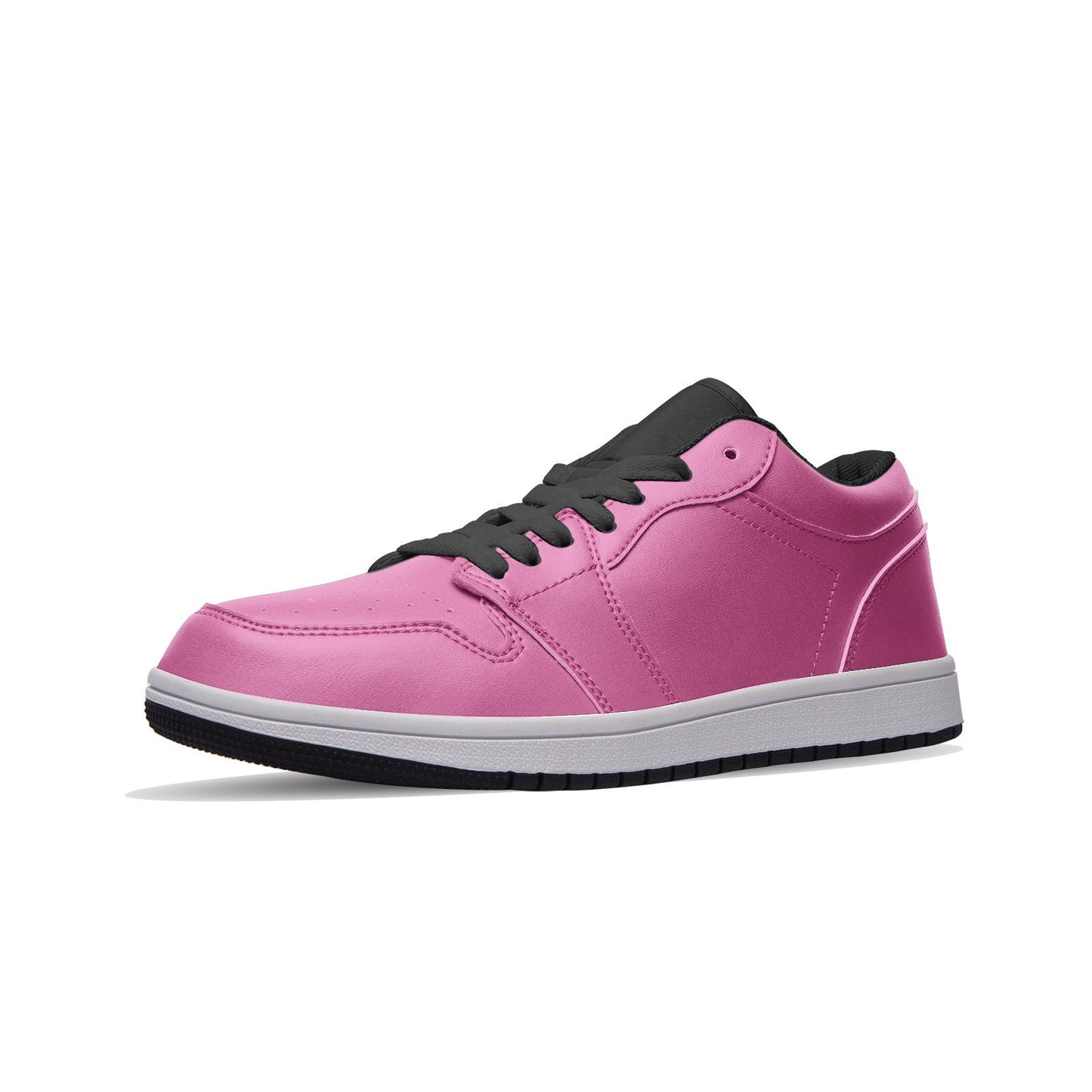 Pink Sneakers Unisex Low Top Leather Sneakers