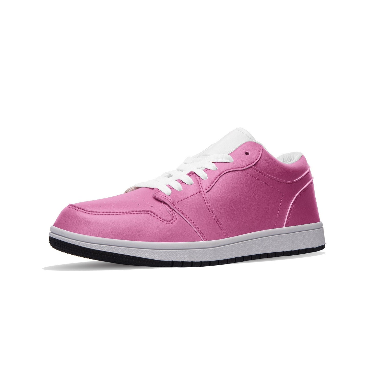 Pink Sneakers Unisex Low Top Leather Sneakers