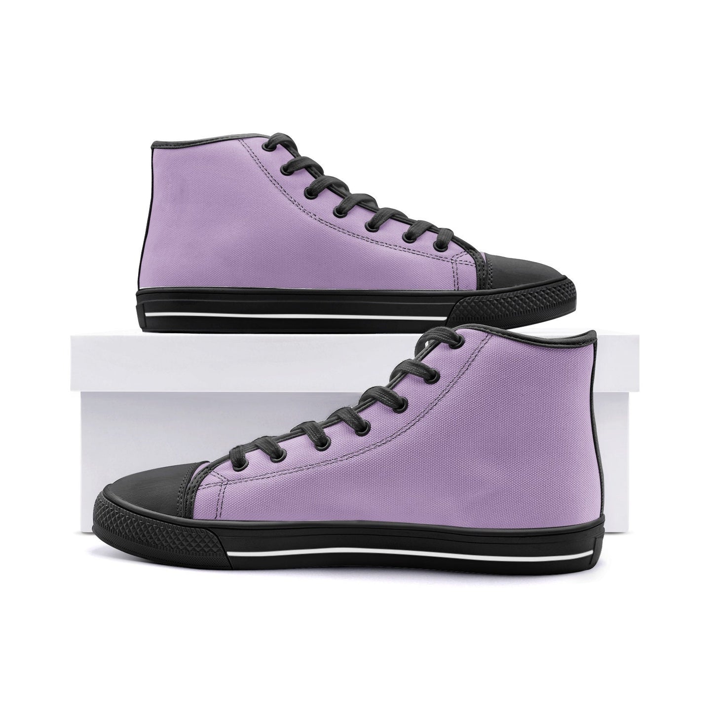 Purple High Top Sneakers Unisex Sizes Purple Shoes