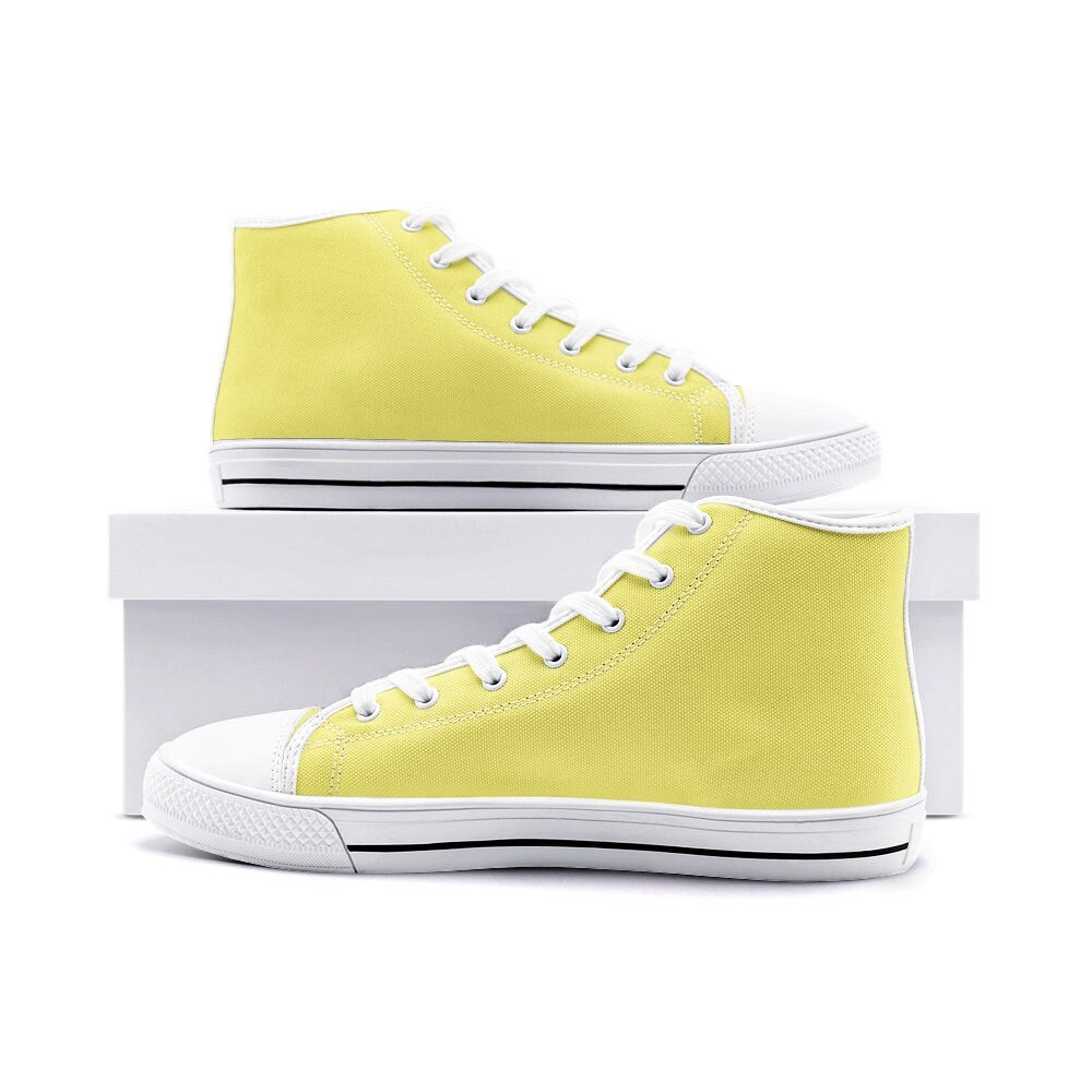 Yellow High Top Sneakers Unisex Sizes