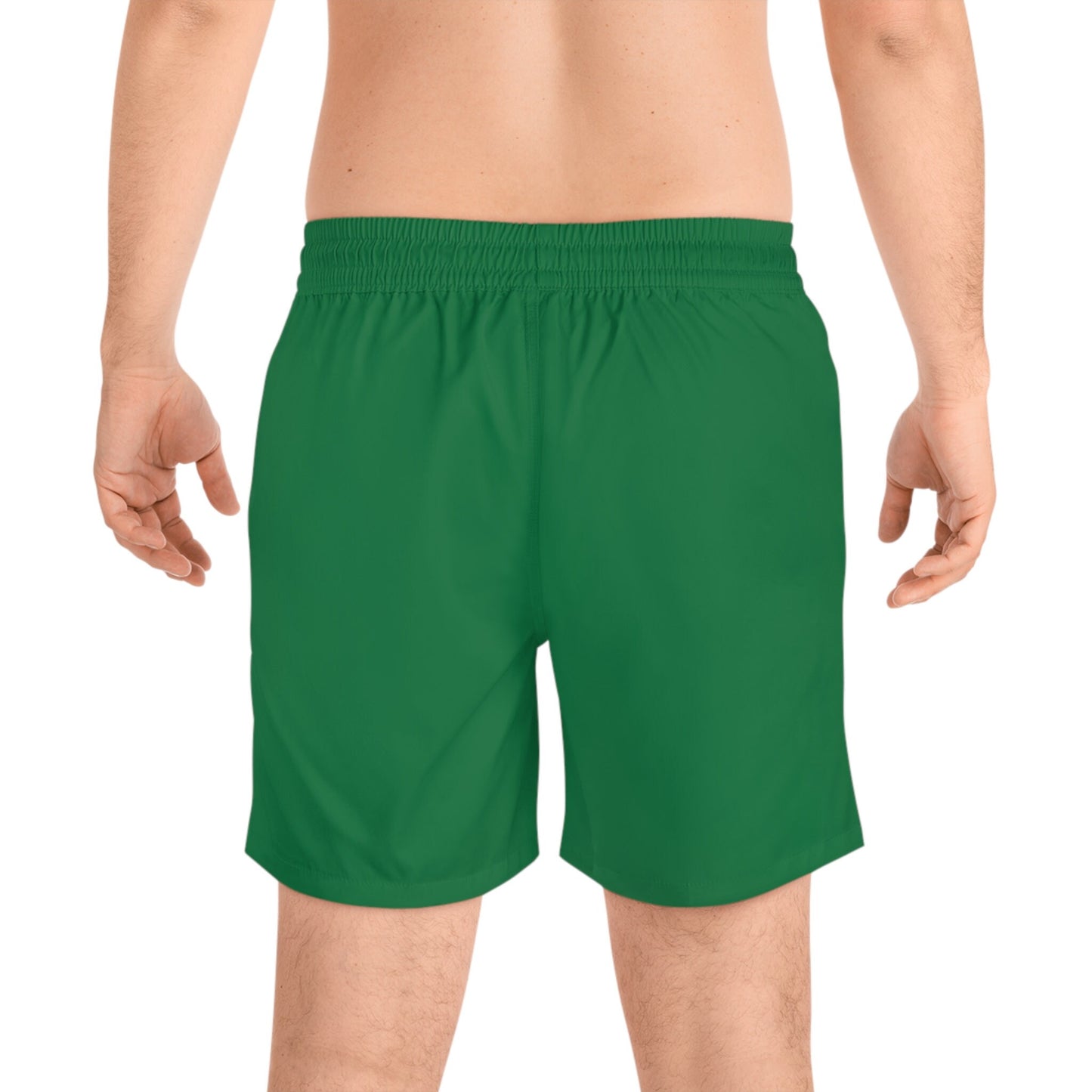 Men's Mid-Length green Swim Shorts