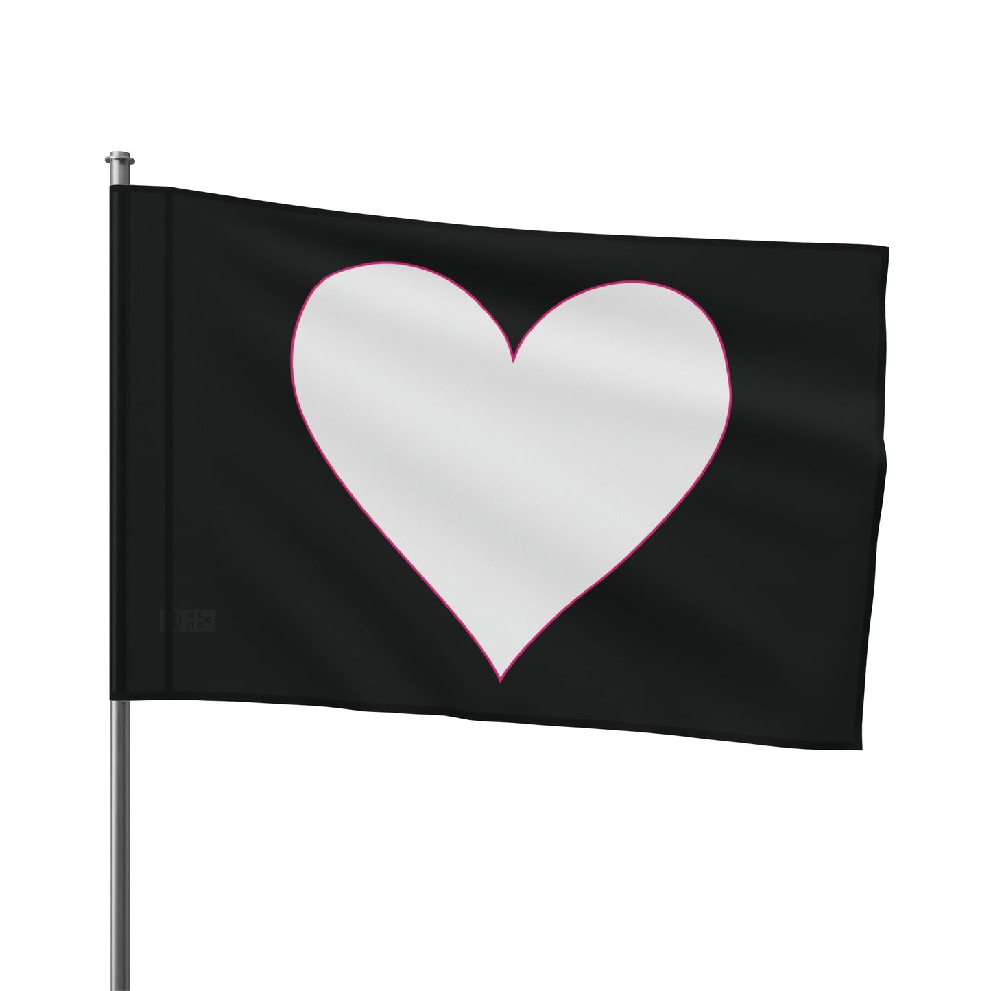 Heart Flags 1 Sided
