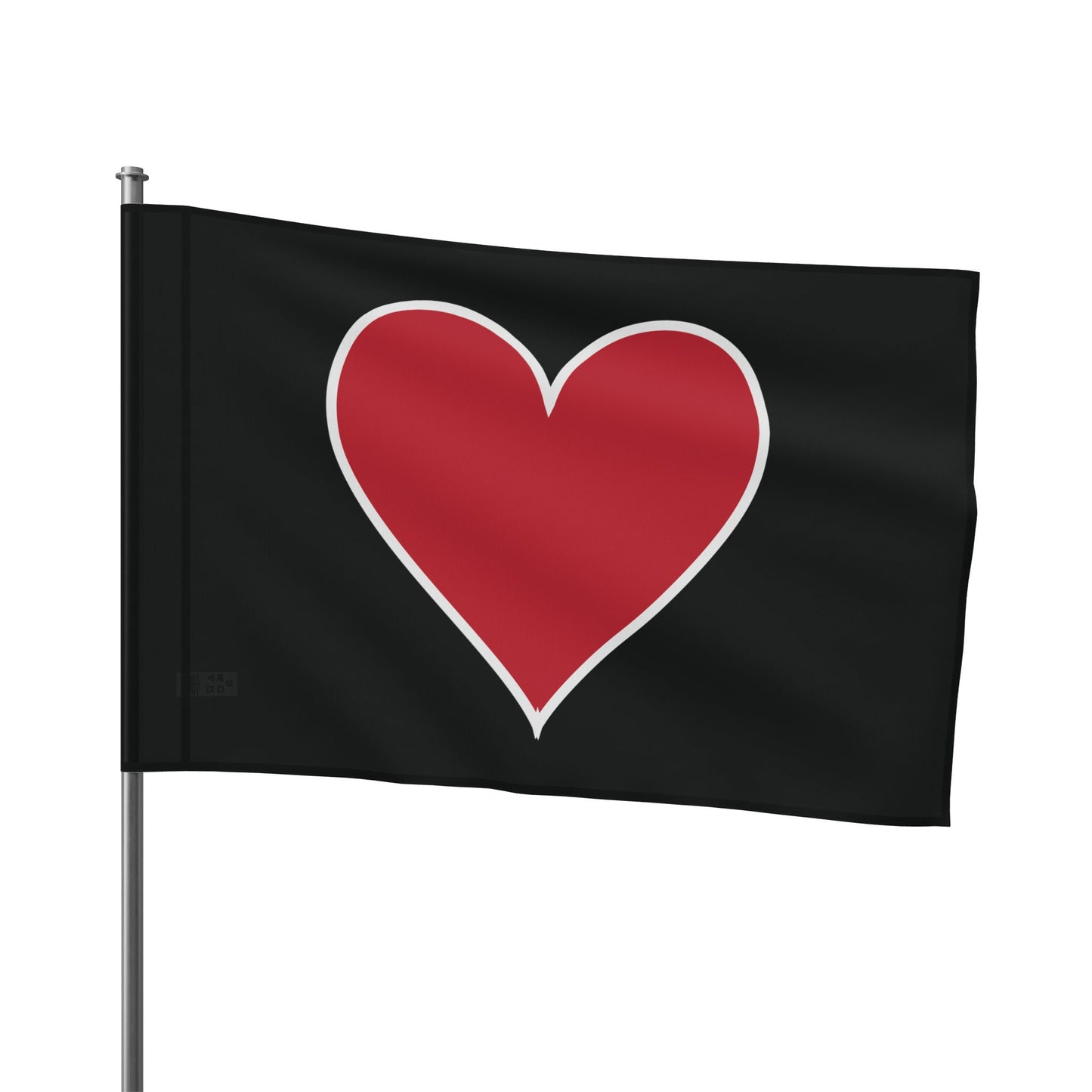 Heart Flags 1 Sided