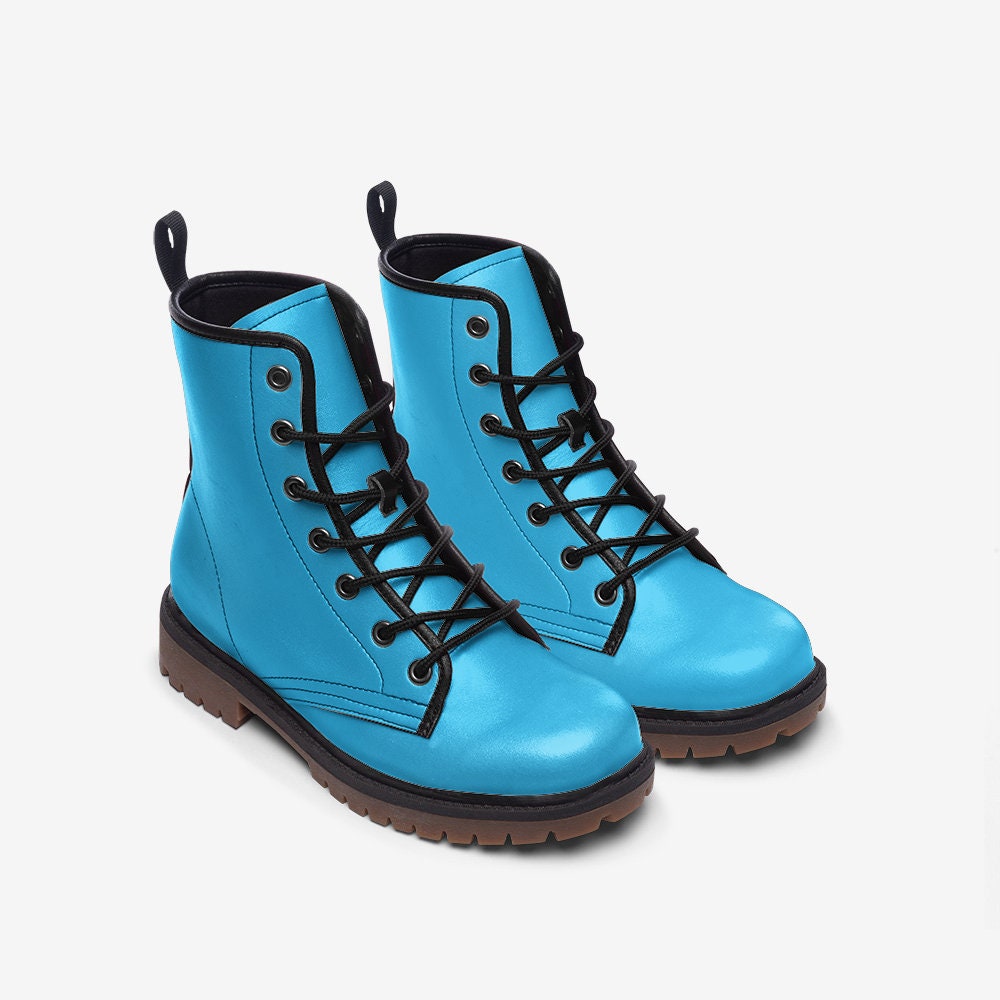 Ladies Blue Boots Casual Leather Lightweight boots MT