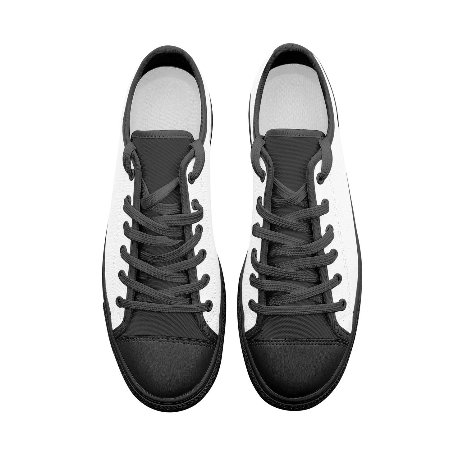White Casual Sneakers Unisex Low Top Canvas Shoes