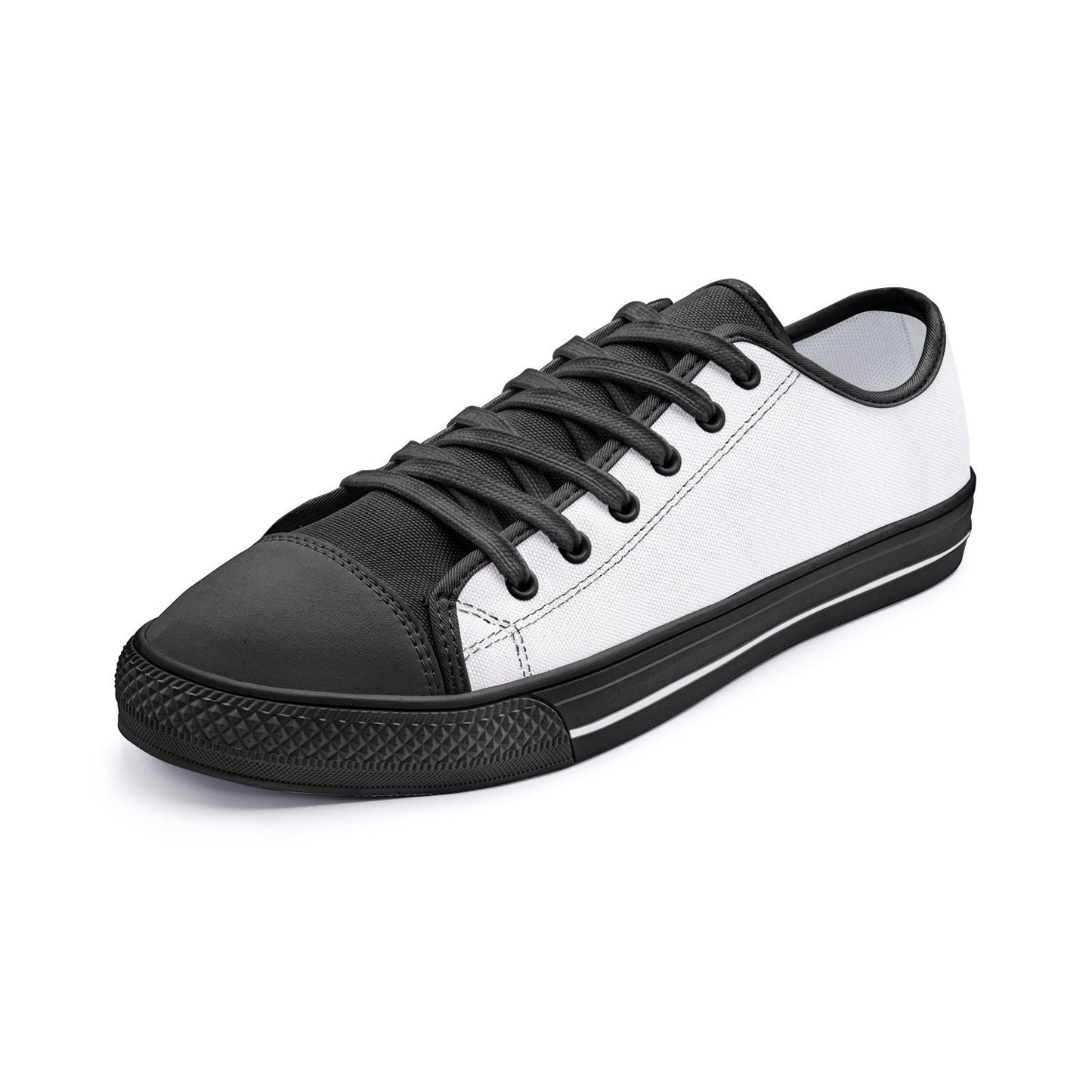 White Casual Sneakers Unisex Low Top Canvas Shoes