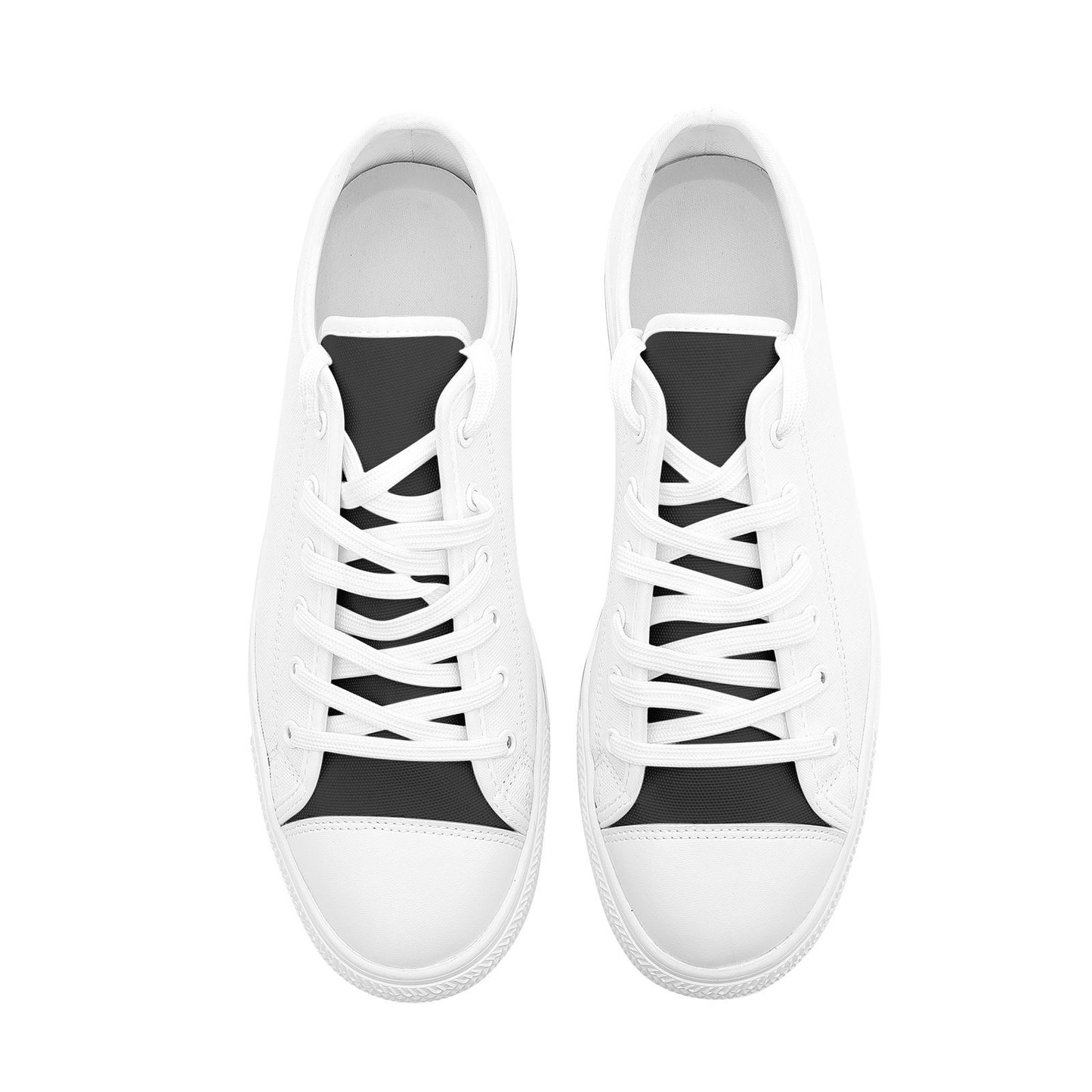 White Casual Sneakers Unisex Low Top Canvas Shoes