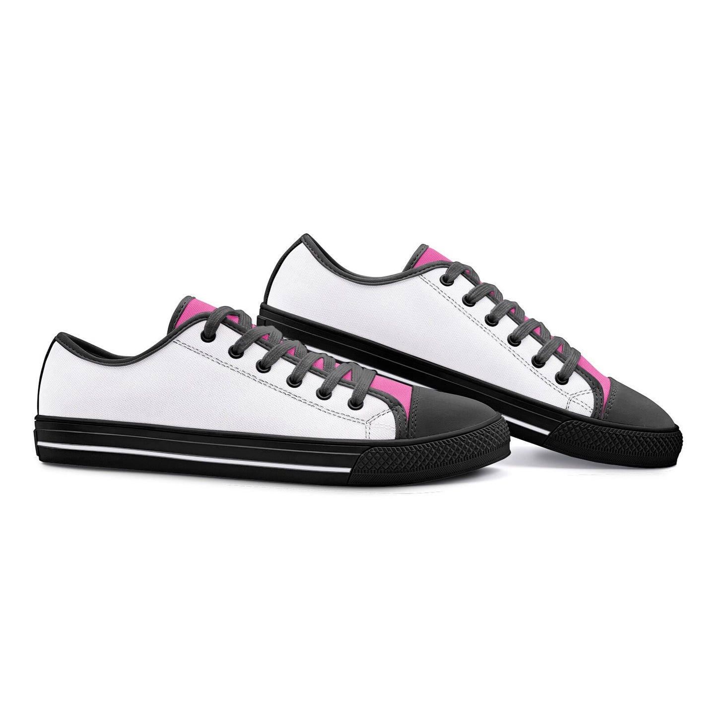 White Casual Sneakers Unisex Low Top Canvas Shoes