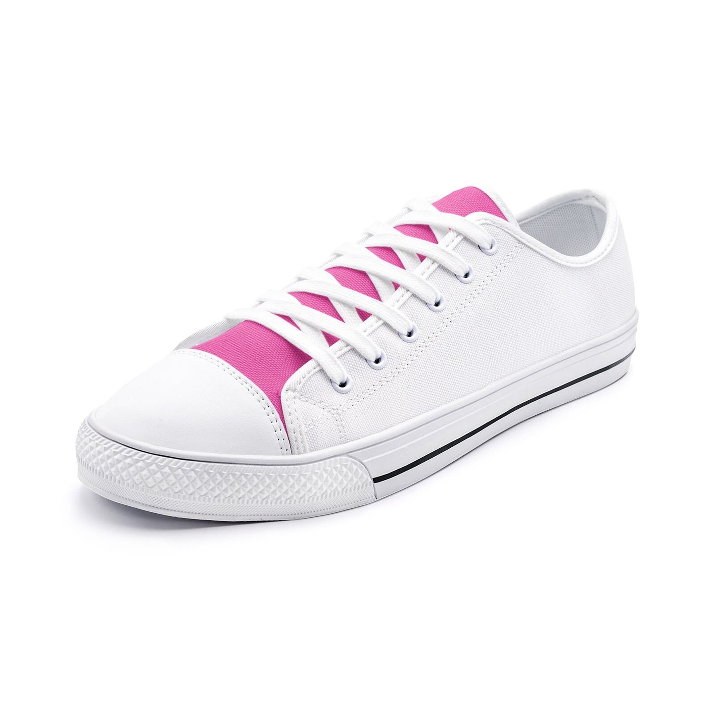 White Casual Sneakers Unisex Low Top Canvas Shoes