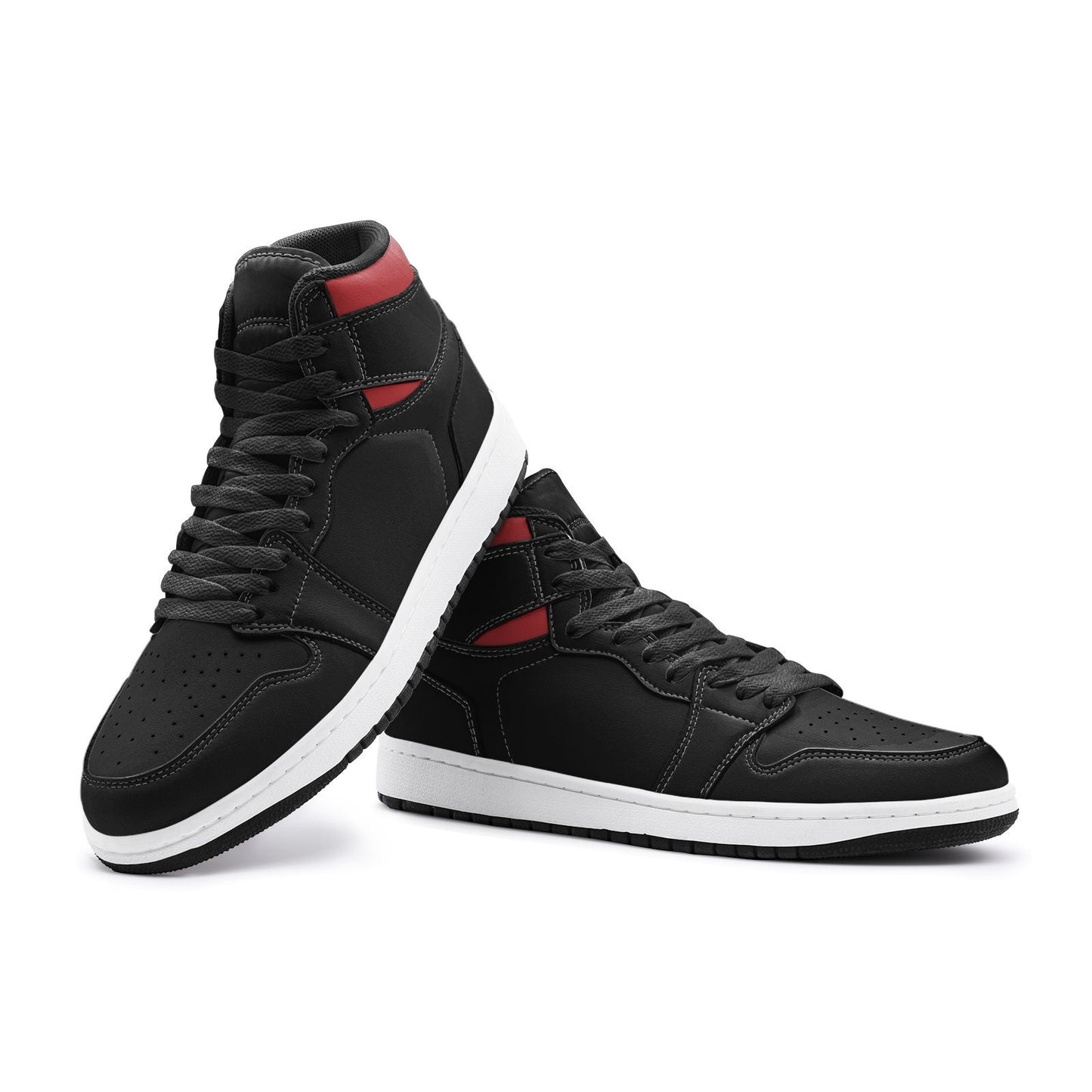 Red and Black High Top Sneakers Unisex High Top Sneakers