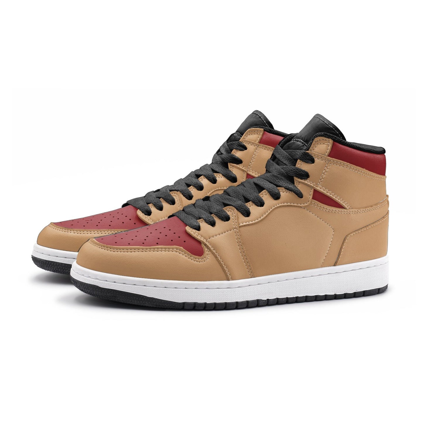 Red and Gold High Tops Unisex Red and Gold Sneakers
