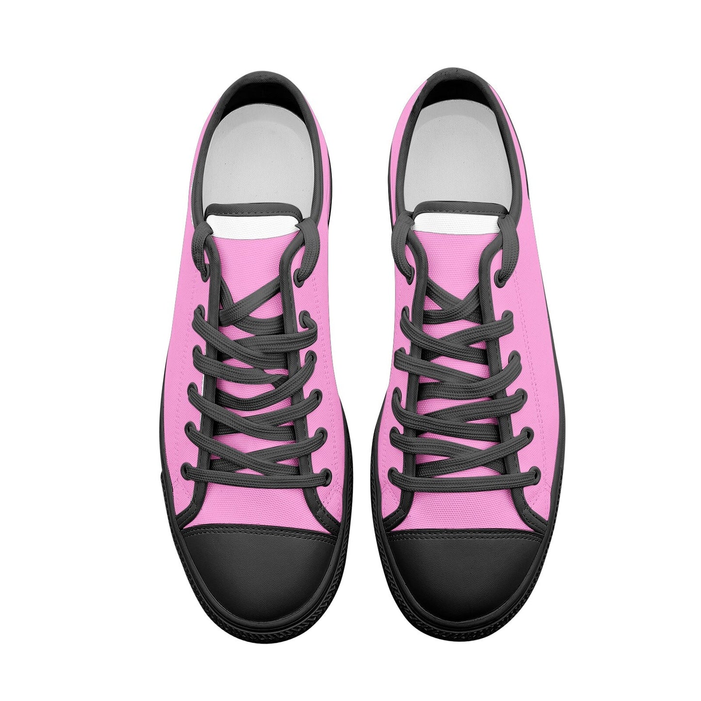 Pink Sneakers Unisex Low Top Pink Canvas Shoes
