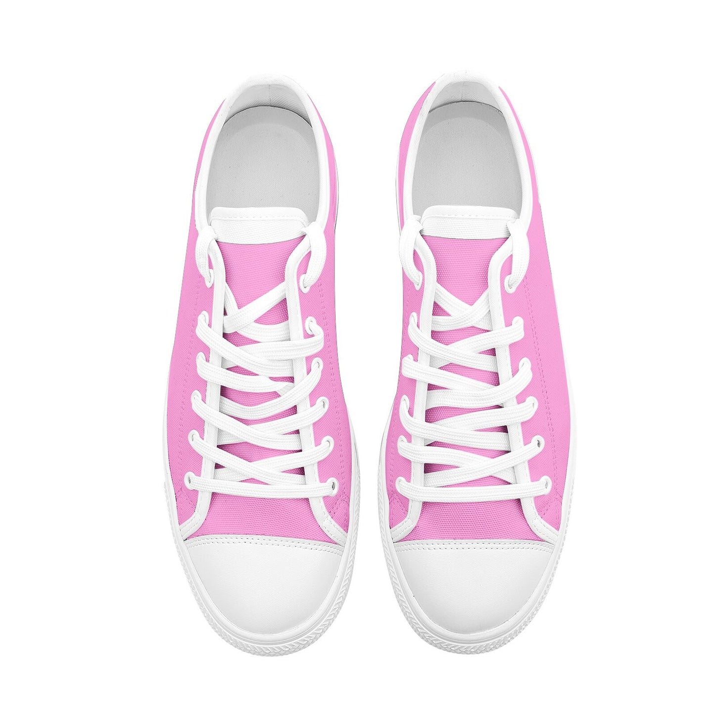 Pink Sneakers Unisex Low Top Pink Canvas Shoes