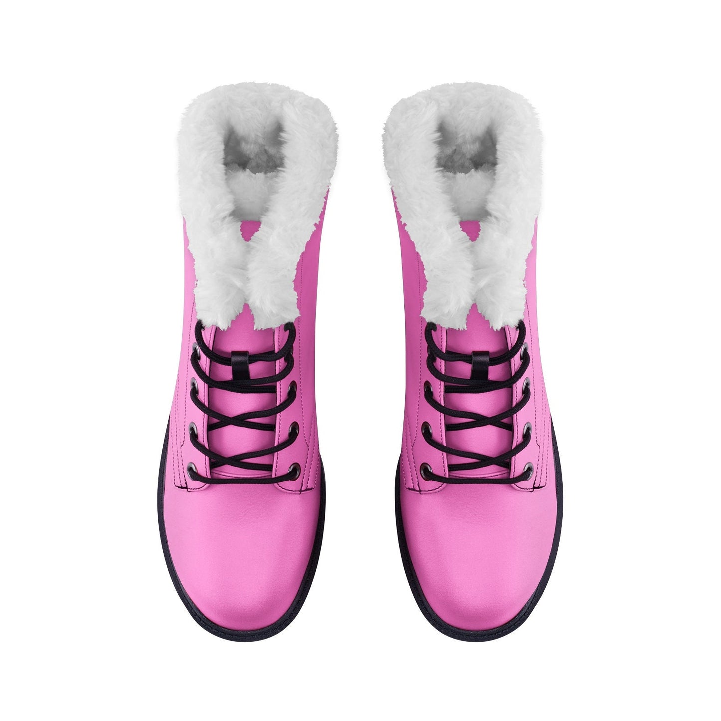 Pink Boots Unisex Lace Up Winter Boots Fashion Comfort Chukka Boots