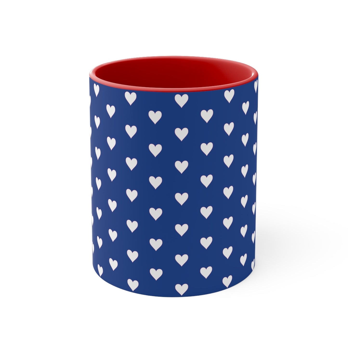 Heart Mugs Accent Coffee Mug, 11oz