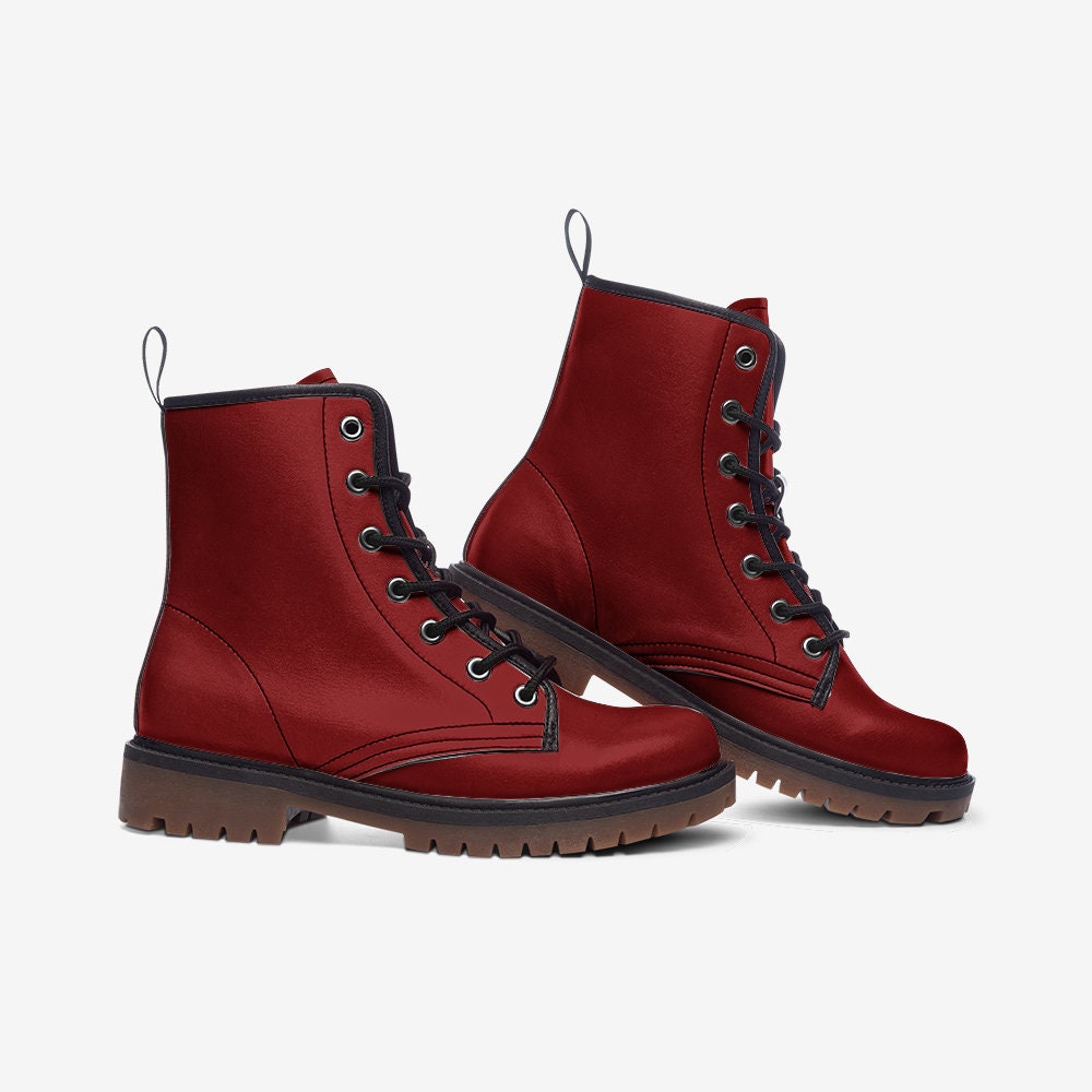 Red Boots Casual Leather Lightweight boots MT