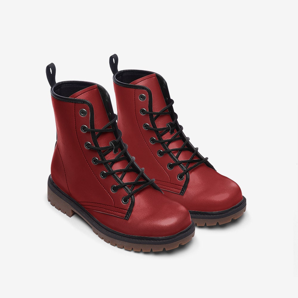 Red Boots Casual Leather Lightweight boots MT