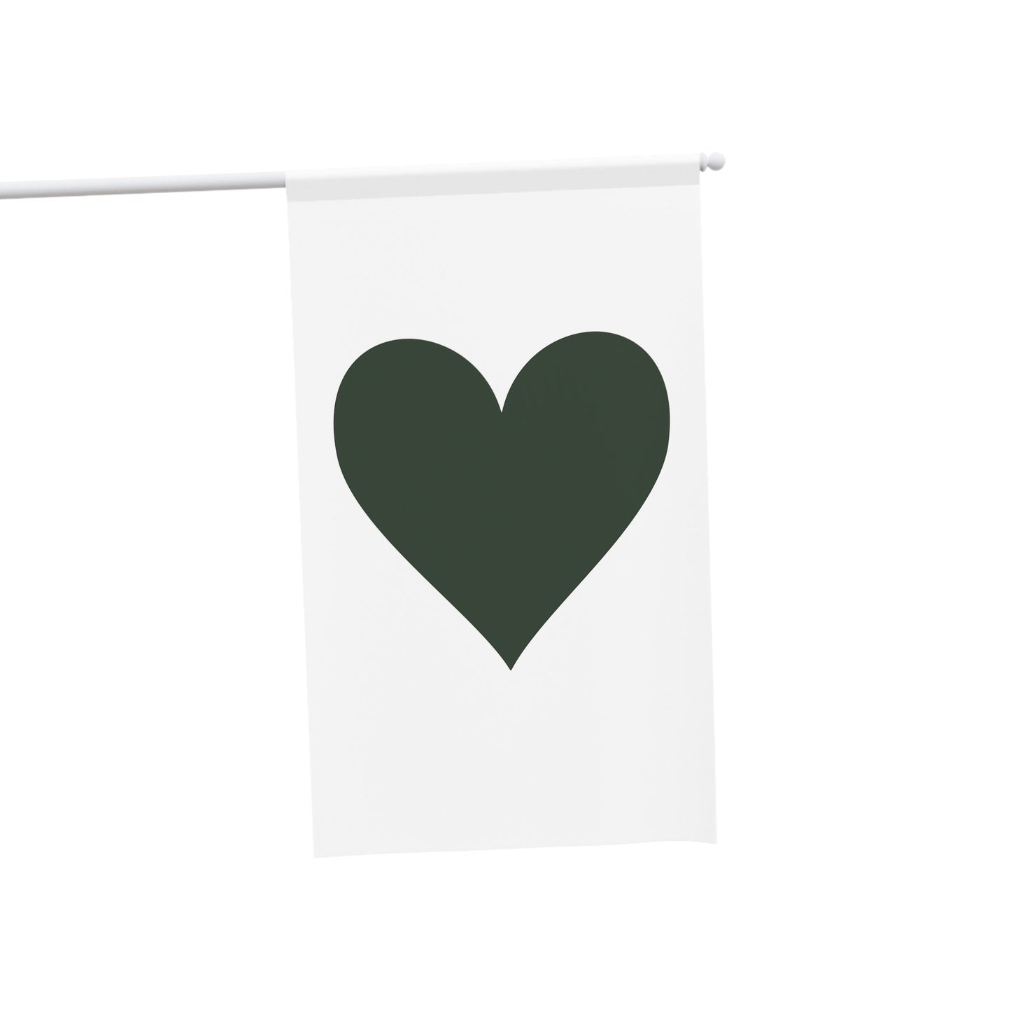Green Heart House Flags