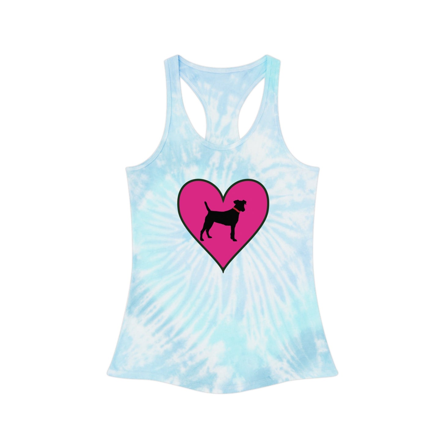 Black Dog Tie Dye Racerback Tank Top