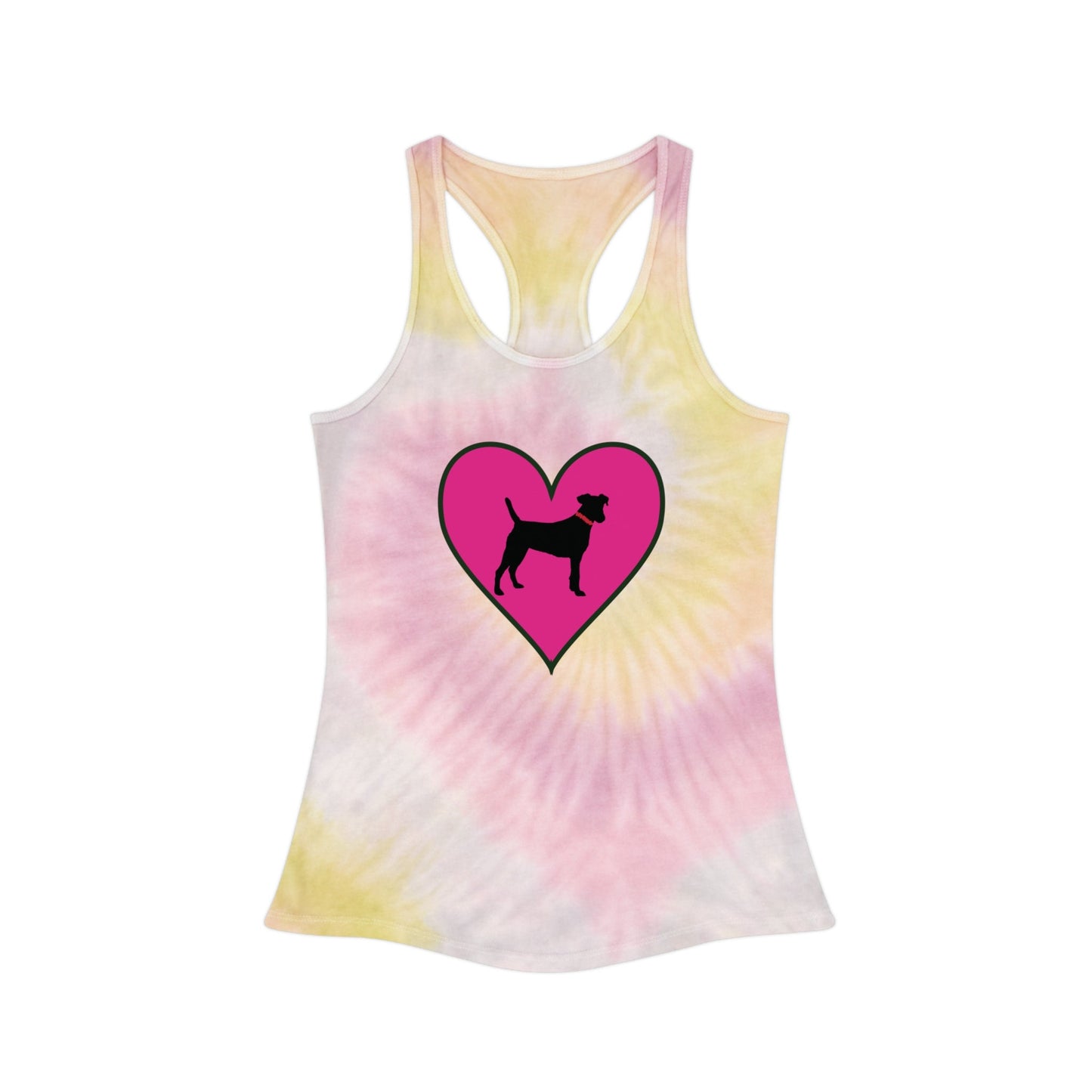 Black Dog Tie Dye Racerback Tank Top