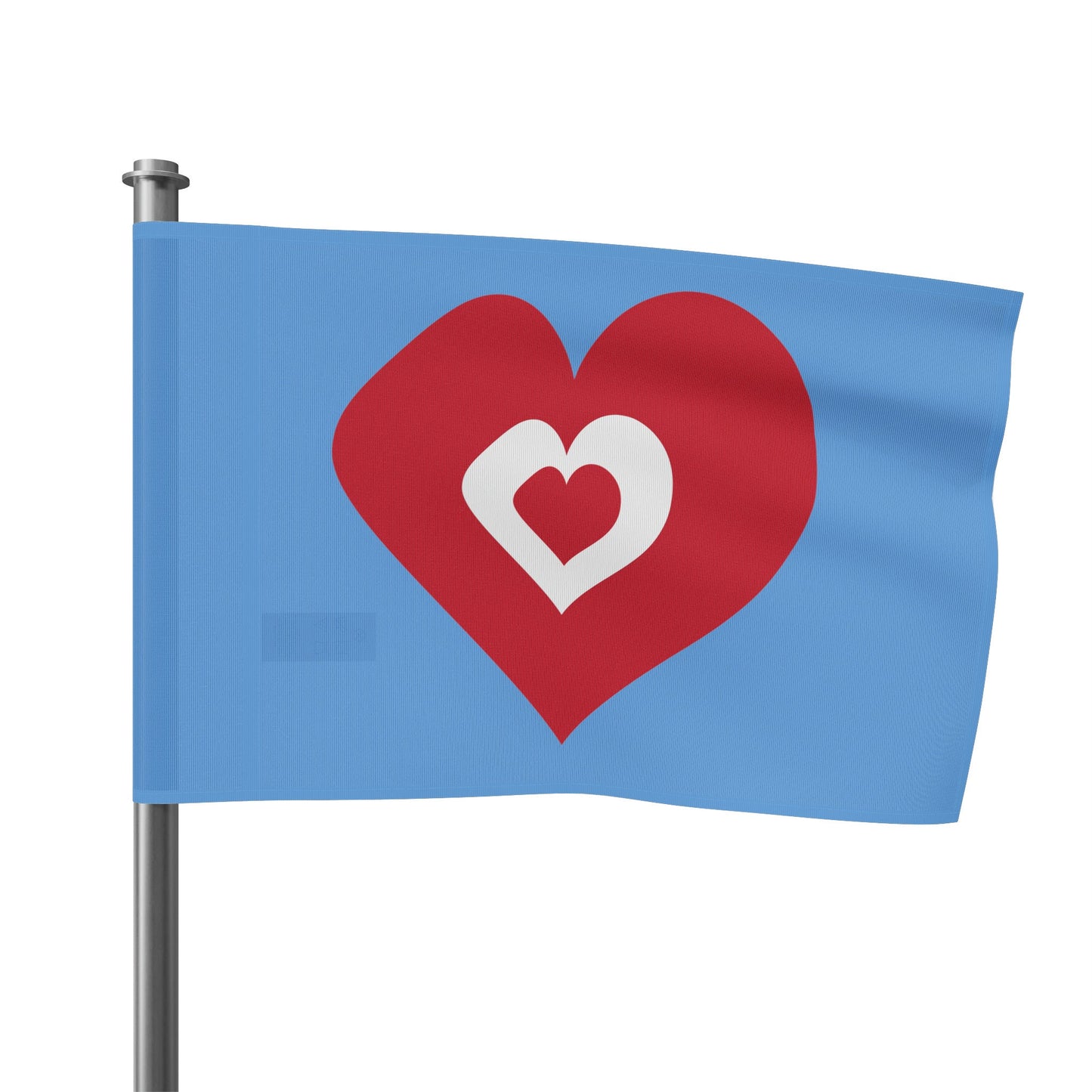 Heart Flags  1 Side Design
