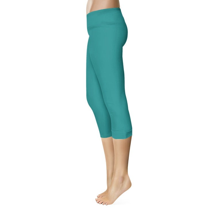 Teal Capri Leggings